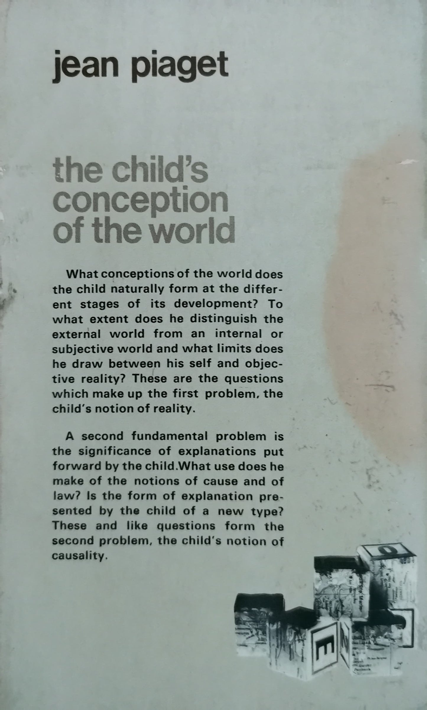 The Child's Conception of the World Book by Jean Piaget