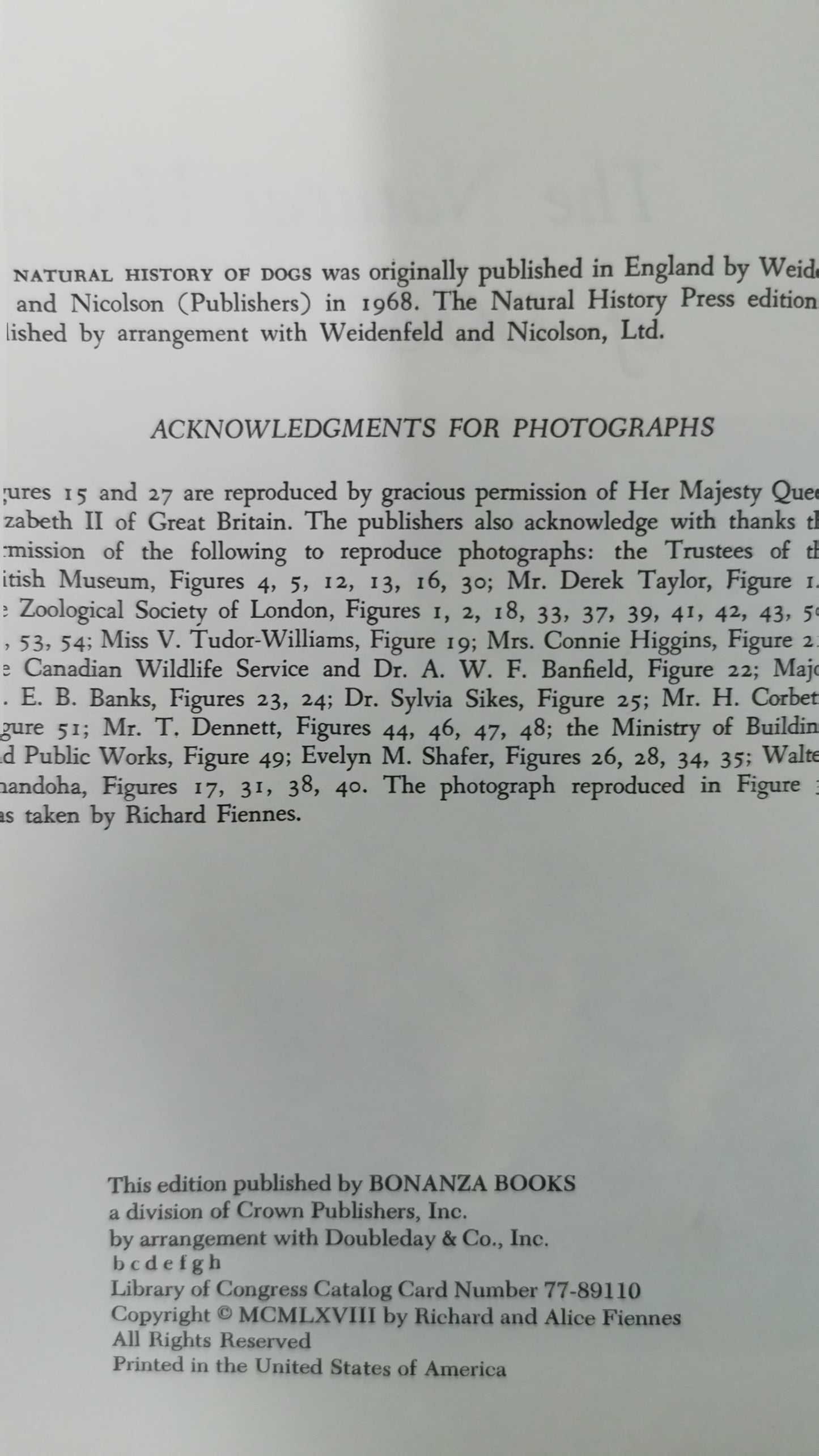 the natural history of dogs Hardcover – January 1, 1968  by Richard & Alice Fiennes Fiennes (Author), Well-illustrated (Illustrator)