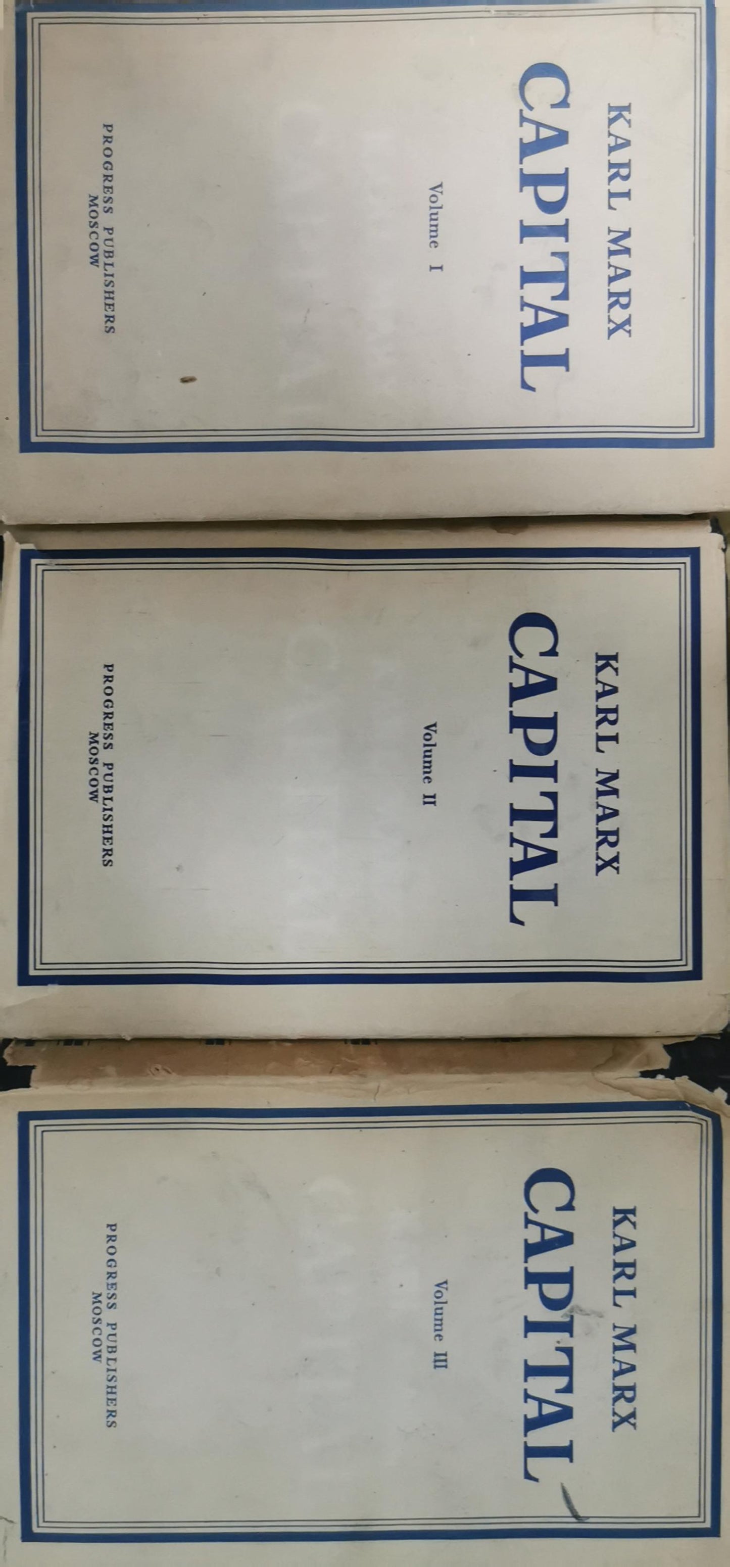 Karl Marx Capital : A Critique of Political Economy [3 Volume Set] Moscow 1977 Hardcover by Karl Marx (Author)