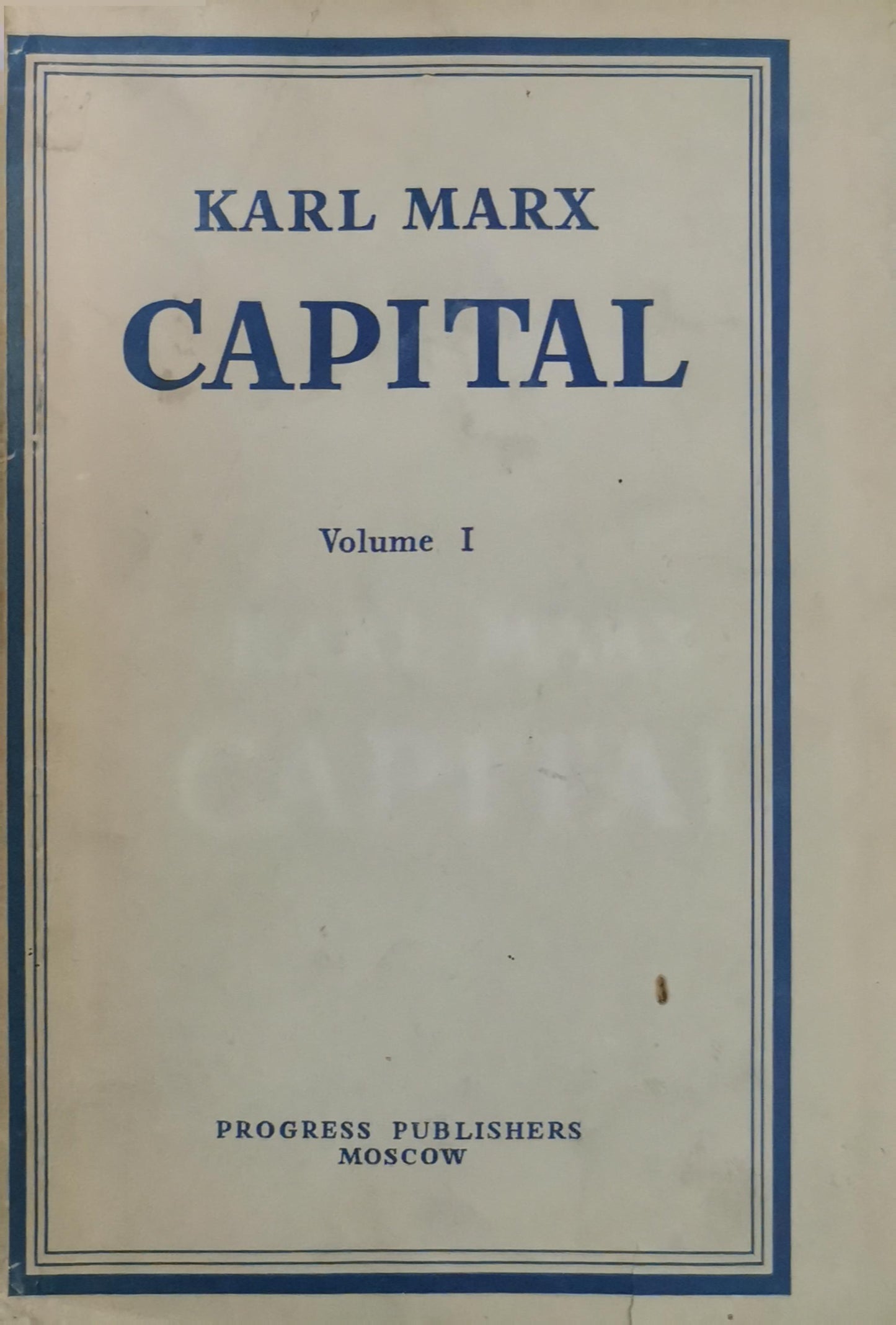 Karl Marx Capital : A Critique of Political Economy [3 Volume Set] Moscow 1977 Hardcover by Karl Marx (Author)