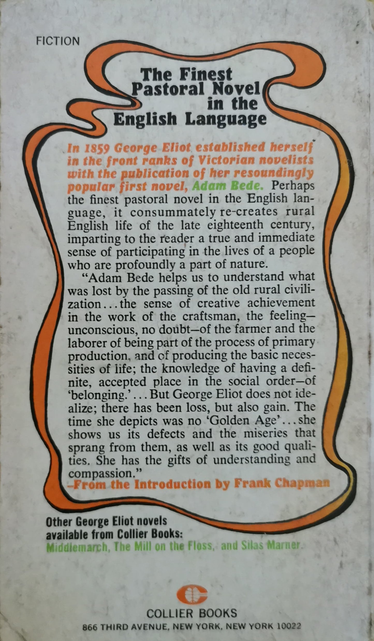 Adam Bede Novel by George Eliot