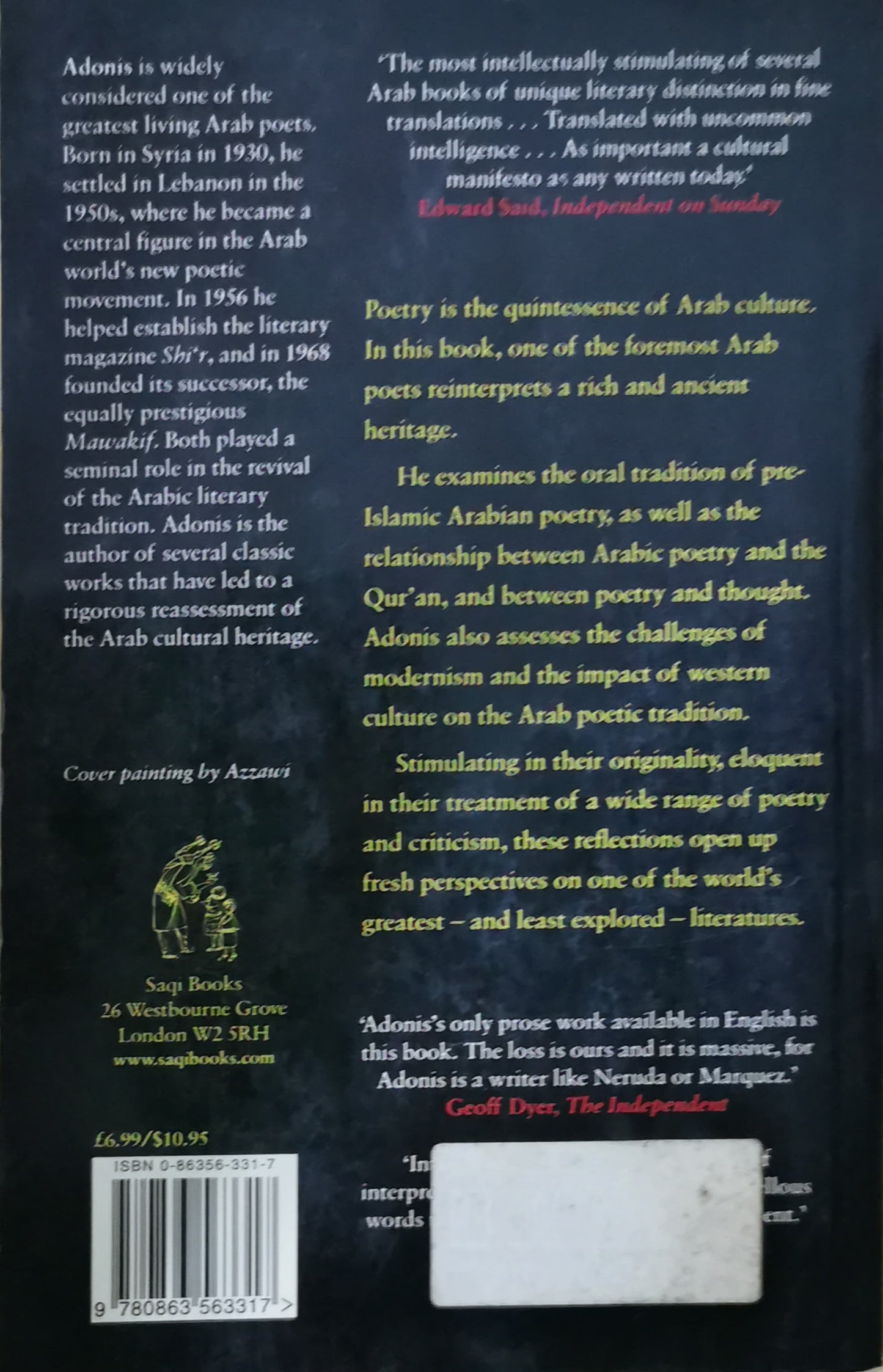 An Introduction To Arab Poetics Paperback – February 1, 2003 by Adonis (Author)