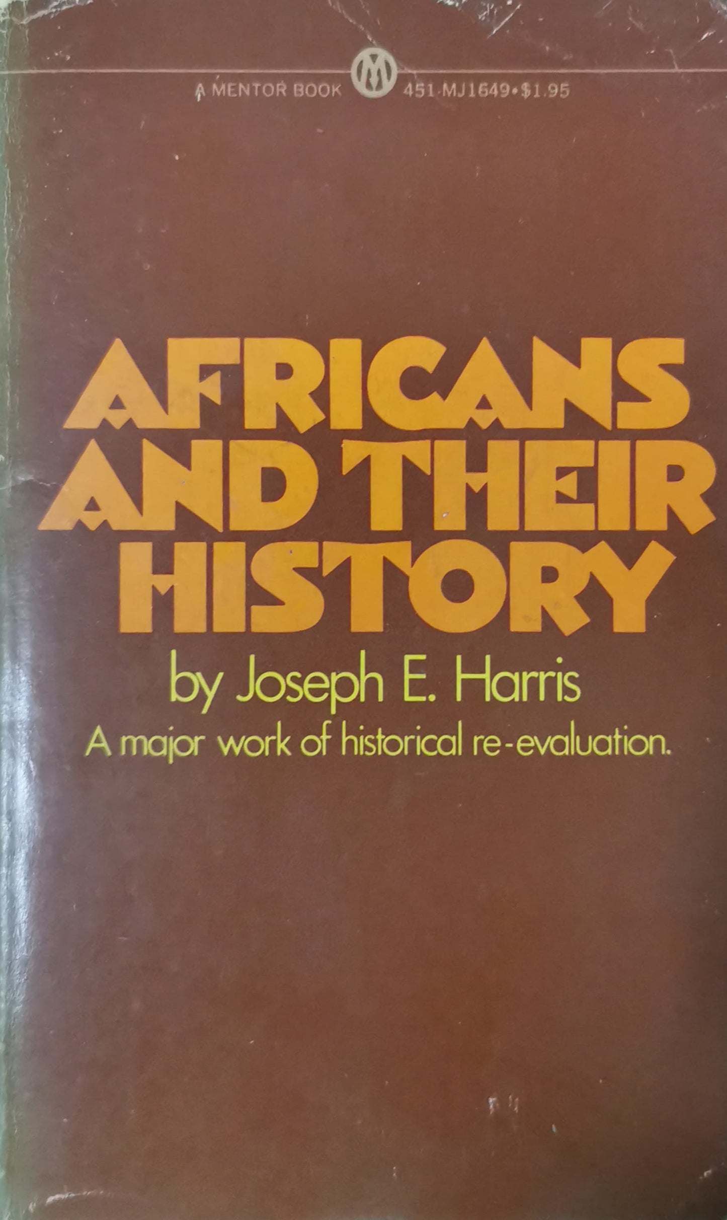 Africans and Their History Book by Joseph E. Harris