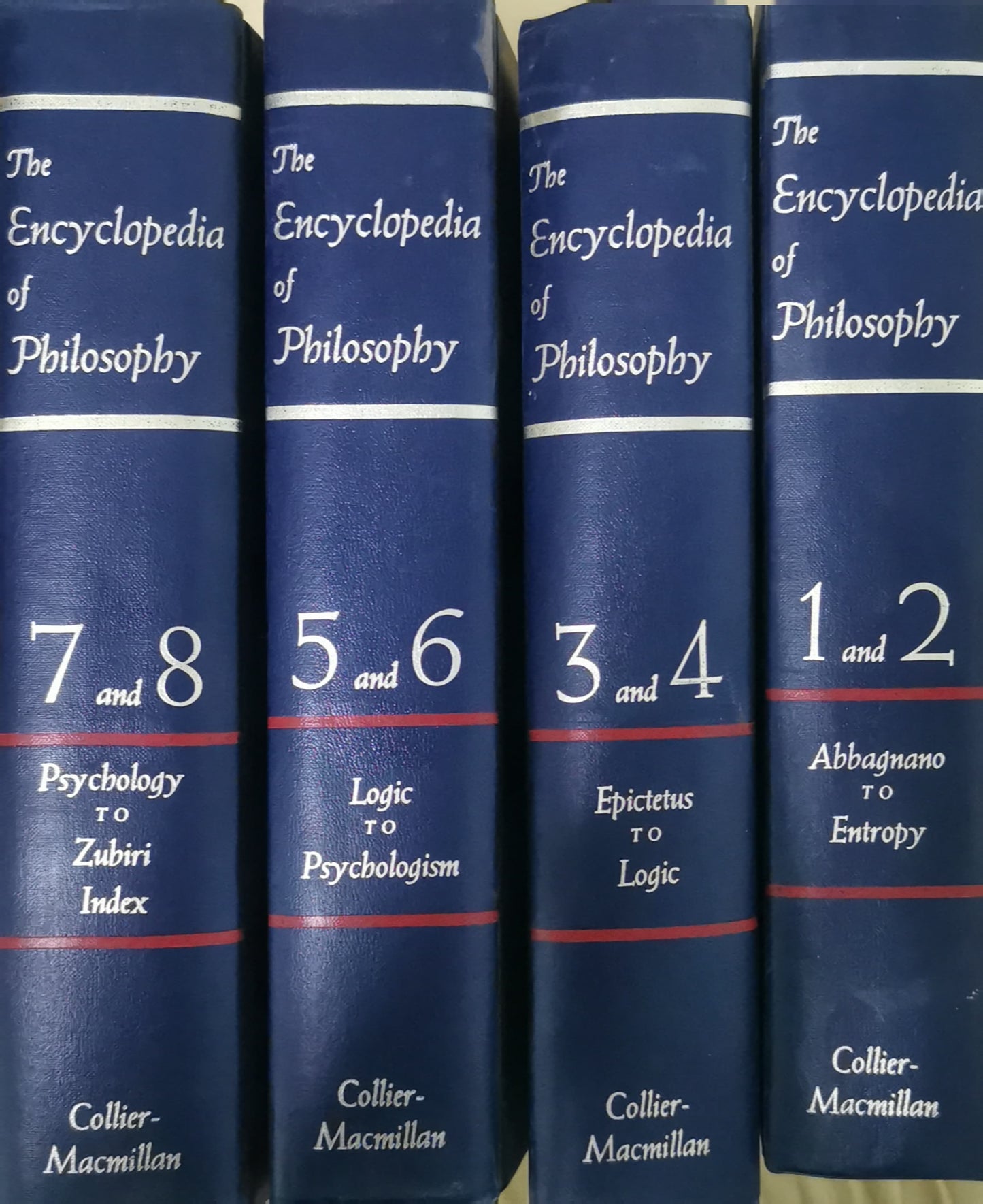 The Encyclopedia of Philosophy (8 Volumes in 4) First Edition by Paul Edwards (Editor)