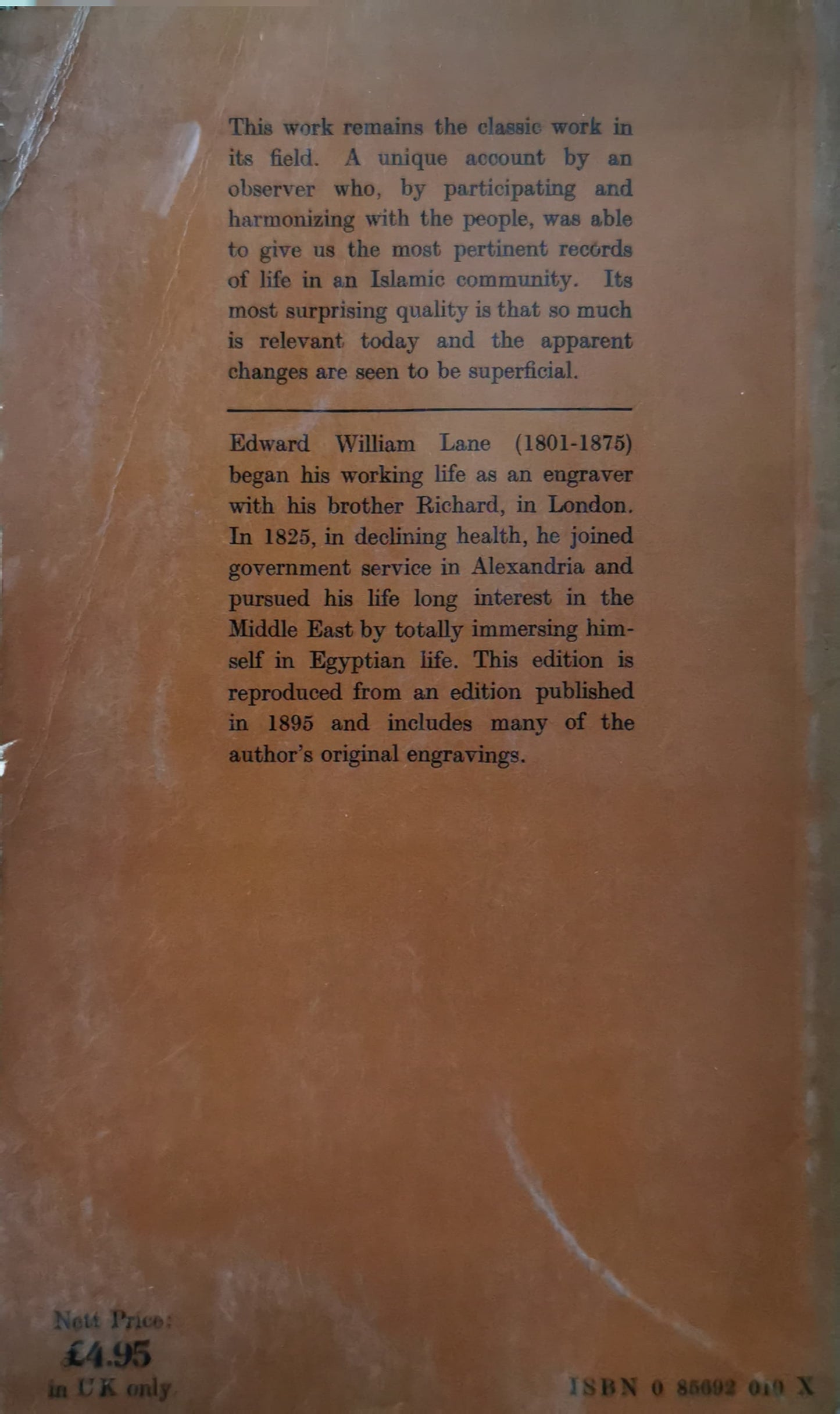 manners and customs of the modern Egyptians (Classic Books) Paperback –  by Edward William Lane (Author)