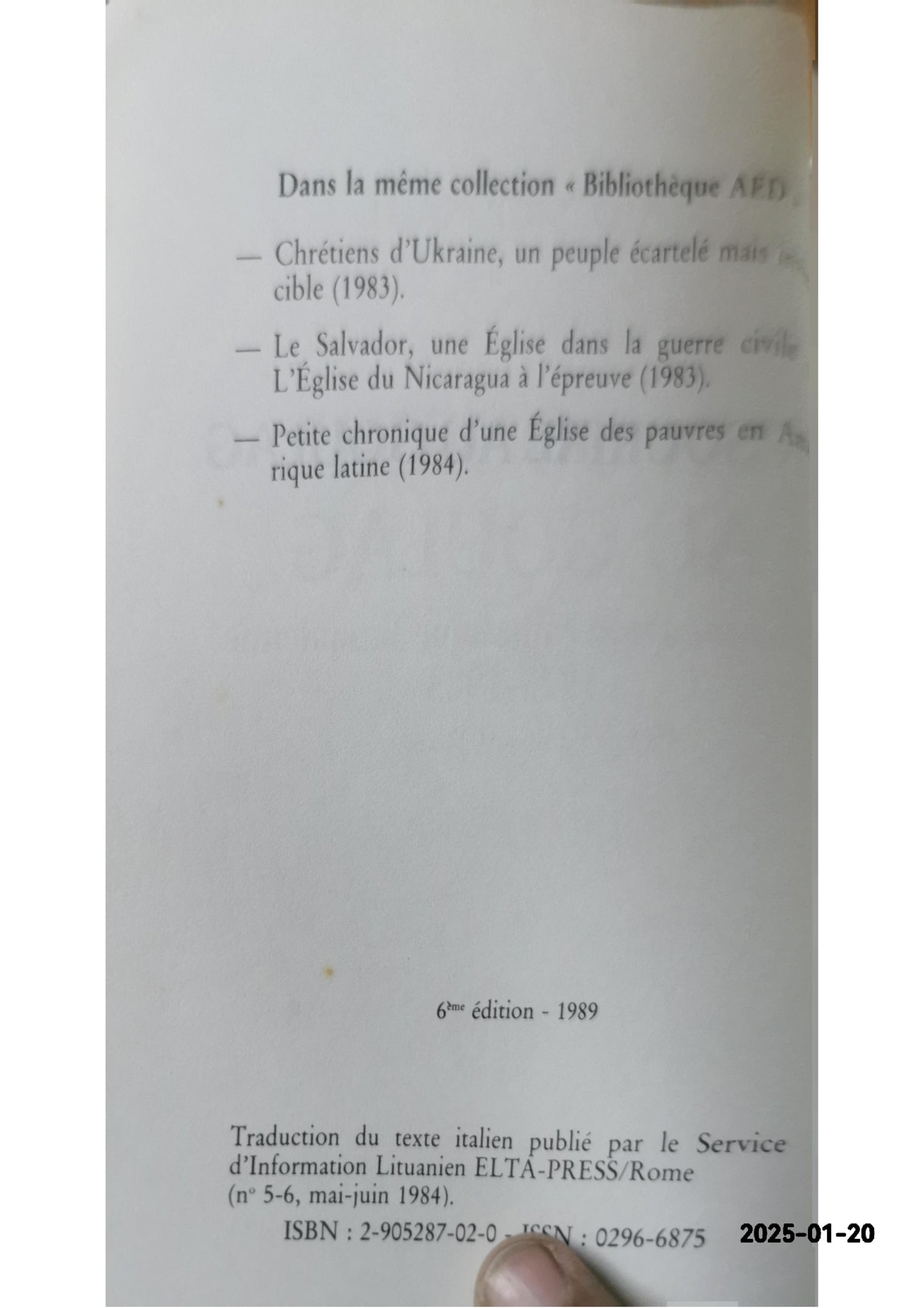 UN SOURIRE AU GOULAG - JOURNAL D'UNE CATHOLIQUE LITUANIENNE Broché – 1 janvier 1985 de NIJOLE SADUNAITE (Auteur)