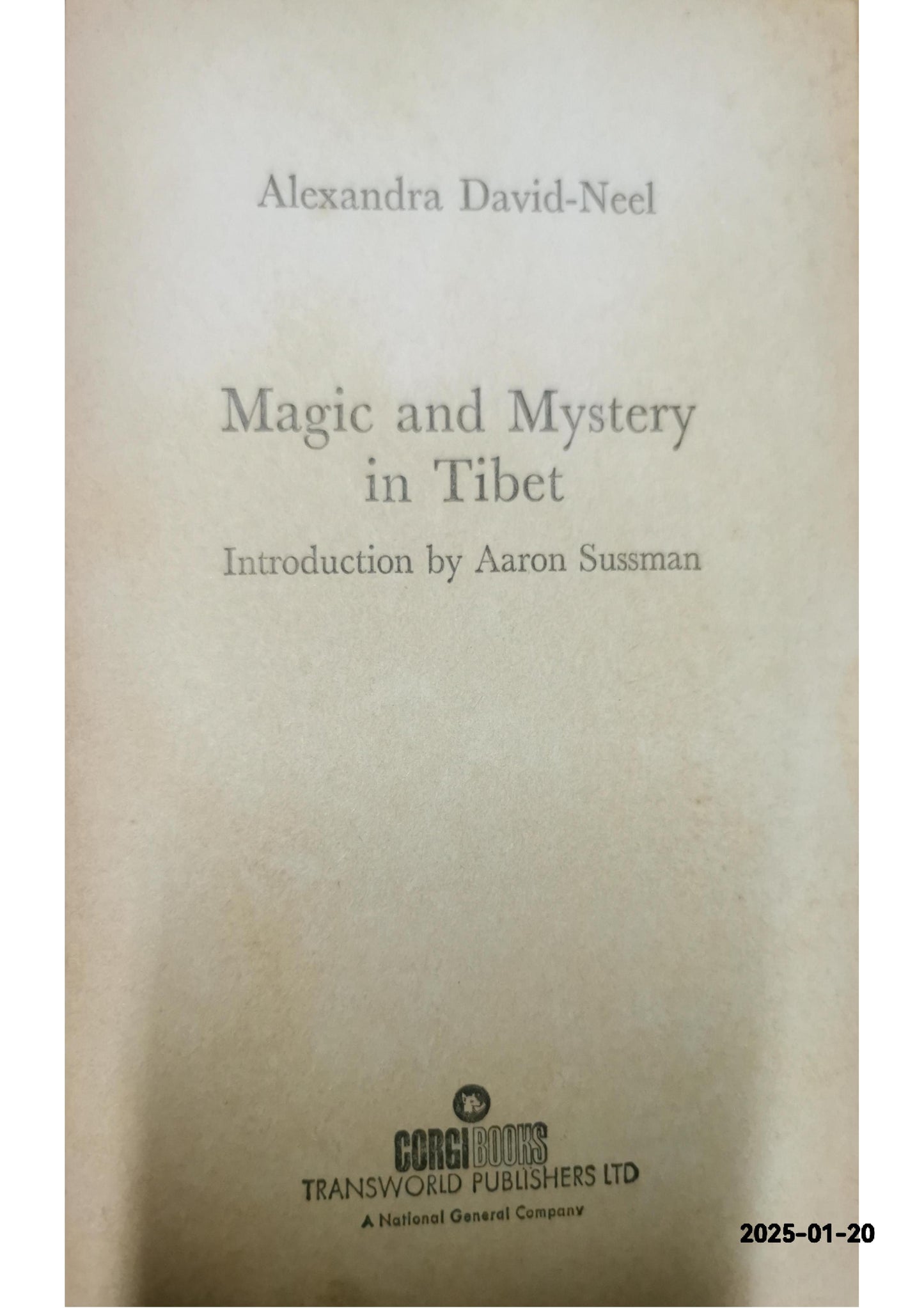 Magic and mystery in Tibet Book by Alexandra David-Néel