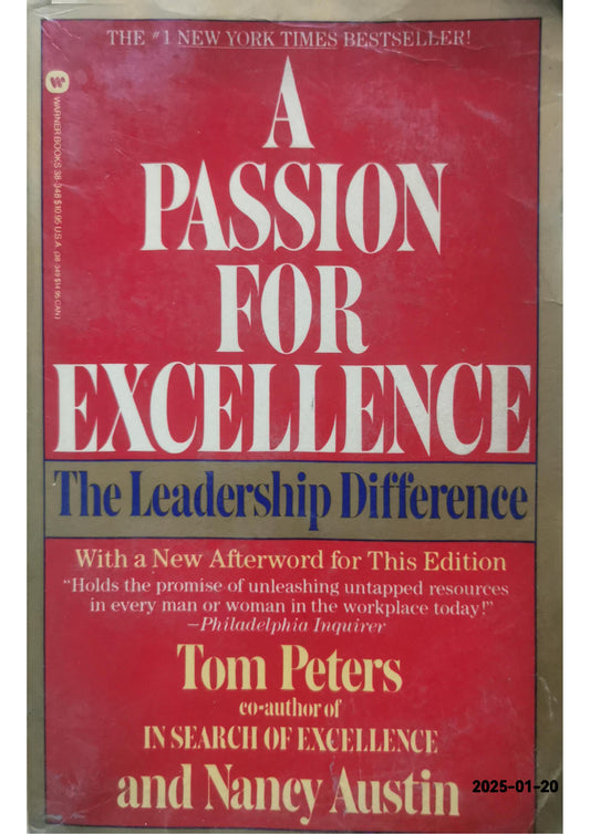 A passion for excellence Book by Tom Peters