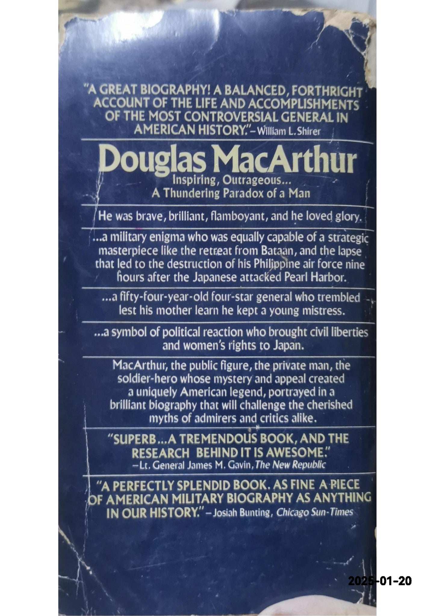 American Caesar: Douglas MacArthur 1880 - 1964 Paperback – Illustrated, May 12, 2008 by William Manchester (Author)