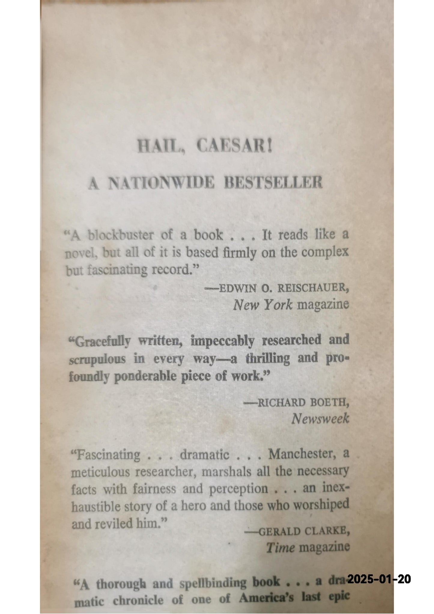 American Caesar: Douglas MacArthur 1880 - 1964 Paperback – Illustrated, May 12, 2008 by William Manchester (Author)