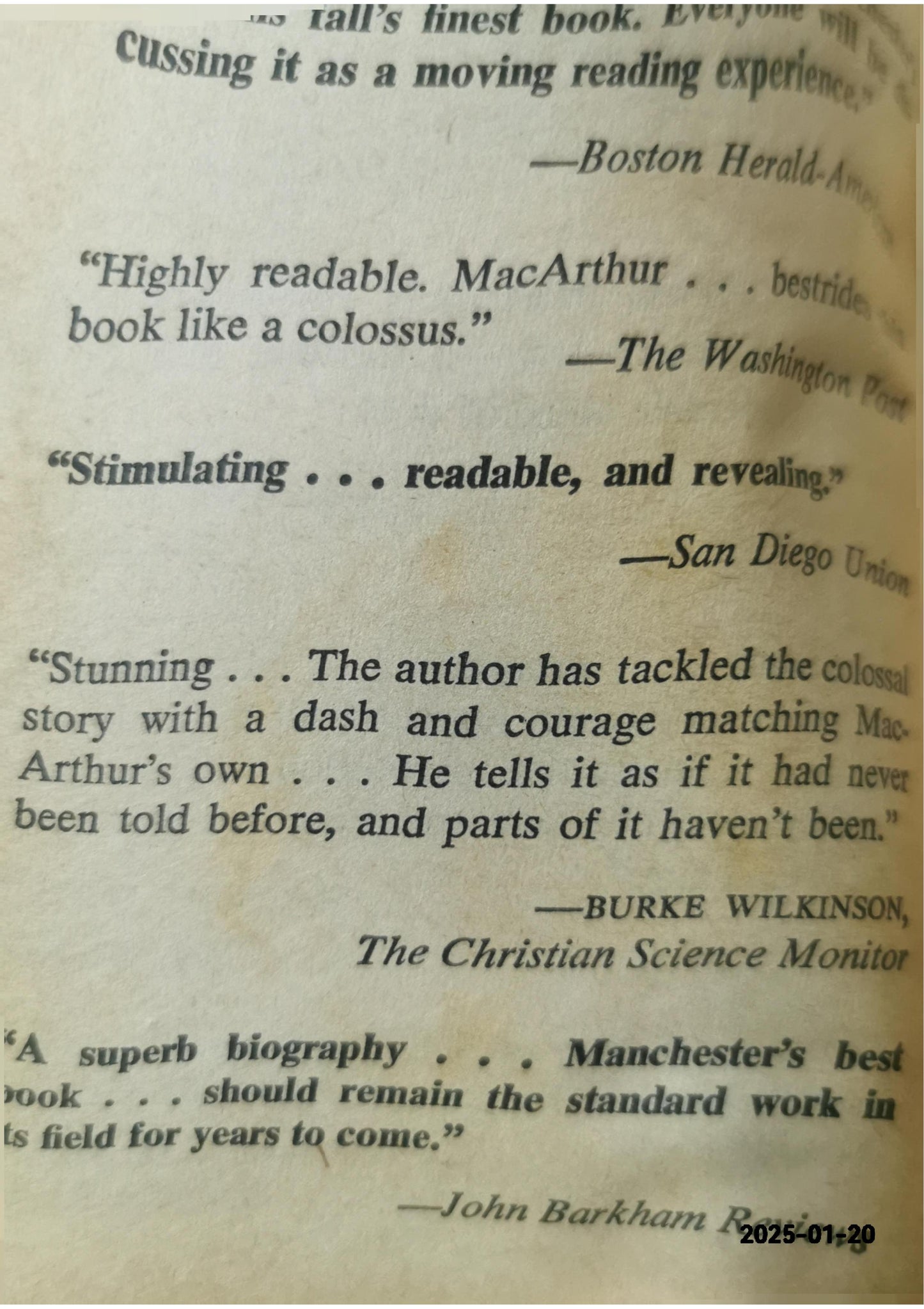 American Caesar: Douglas MacArthur 1880 - 1964 Paperback – Illustrated, May 12, 2008 by William Manchester (Author)