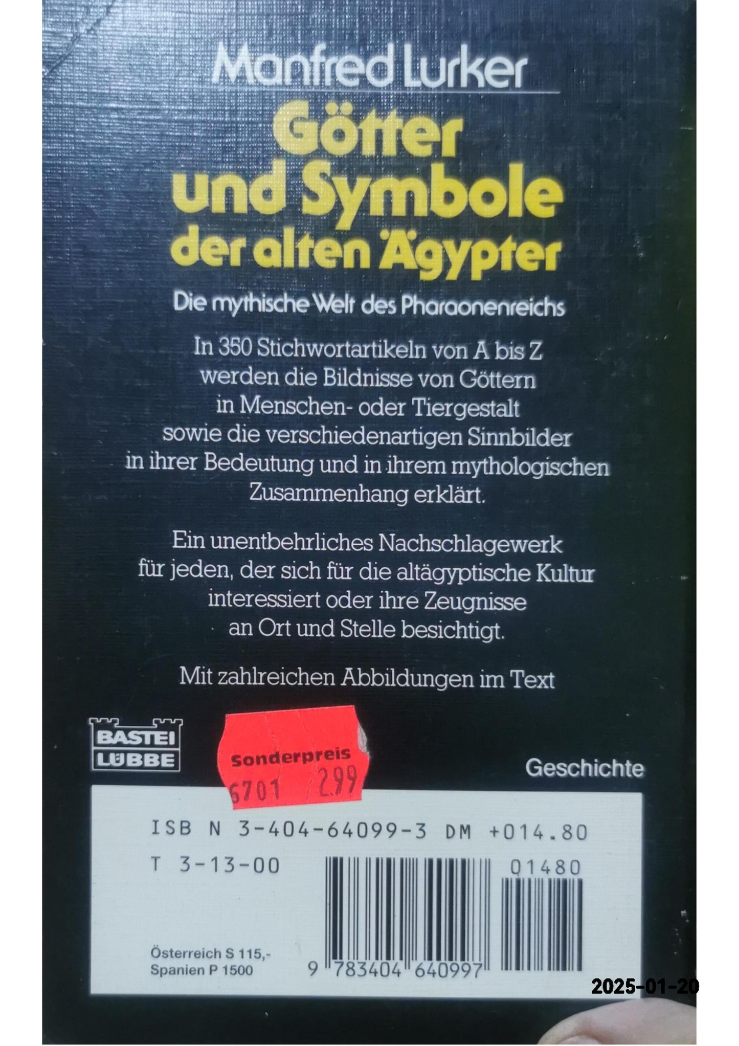 Gotter und Symbole der alten Agypter Paperback – January 1, 1992 German Edition  by Manfred Lurker (Author)