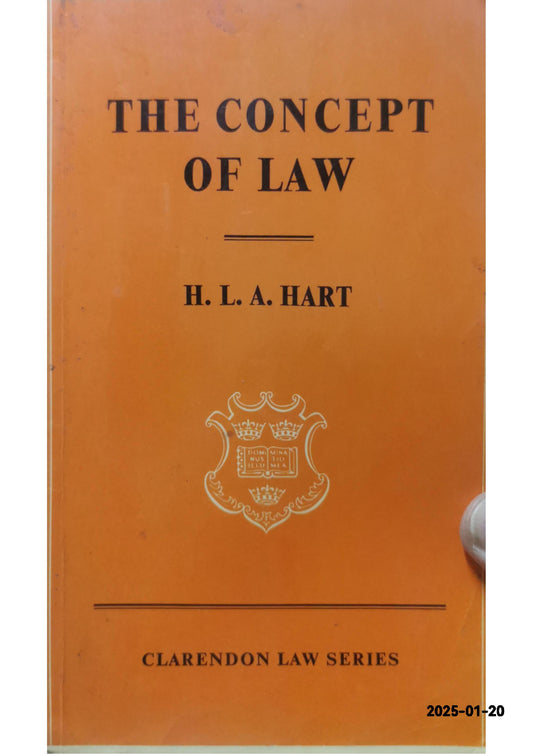 The Concept of Law Book by H. L. A. Hart