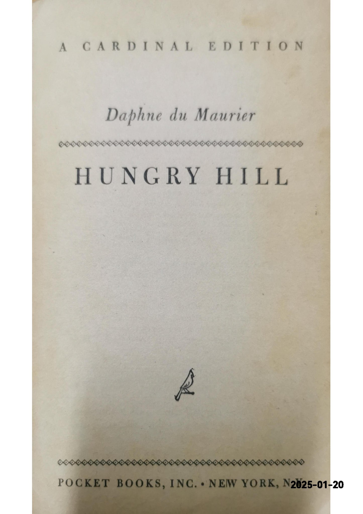 Hungry Hill Novel by Daphne du Maurier