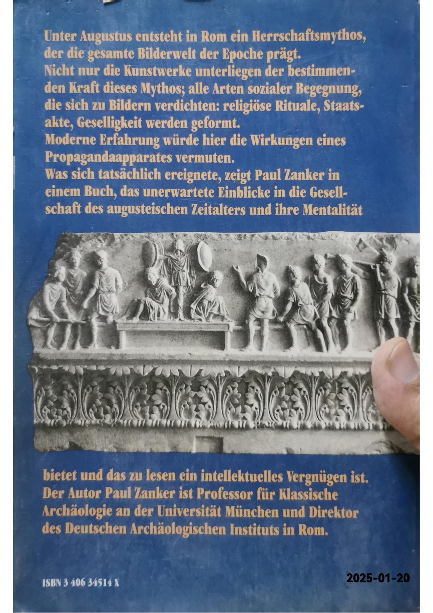 Augustus und die Macht der Bilder. (6268 978) Hardcover – 1 Jan. 1987 by Paul Zanker (Autor)