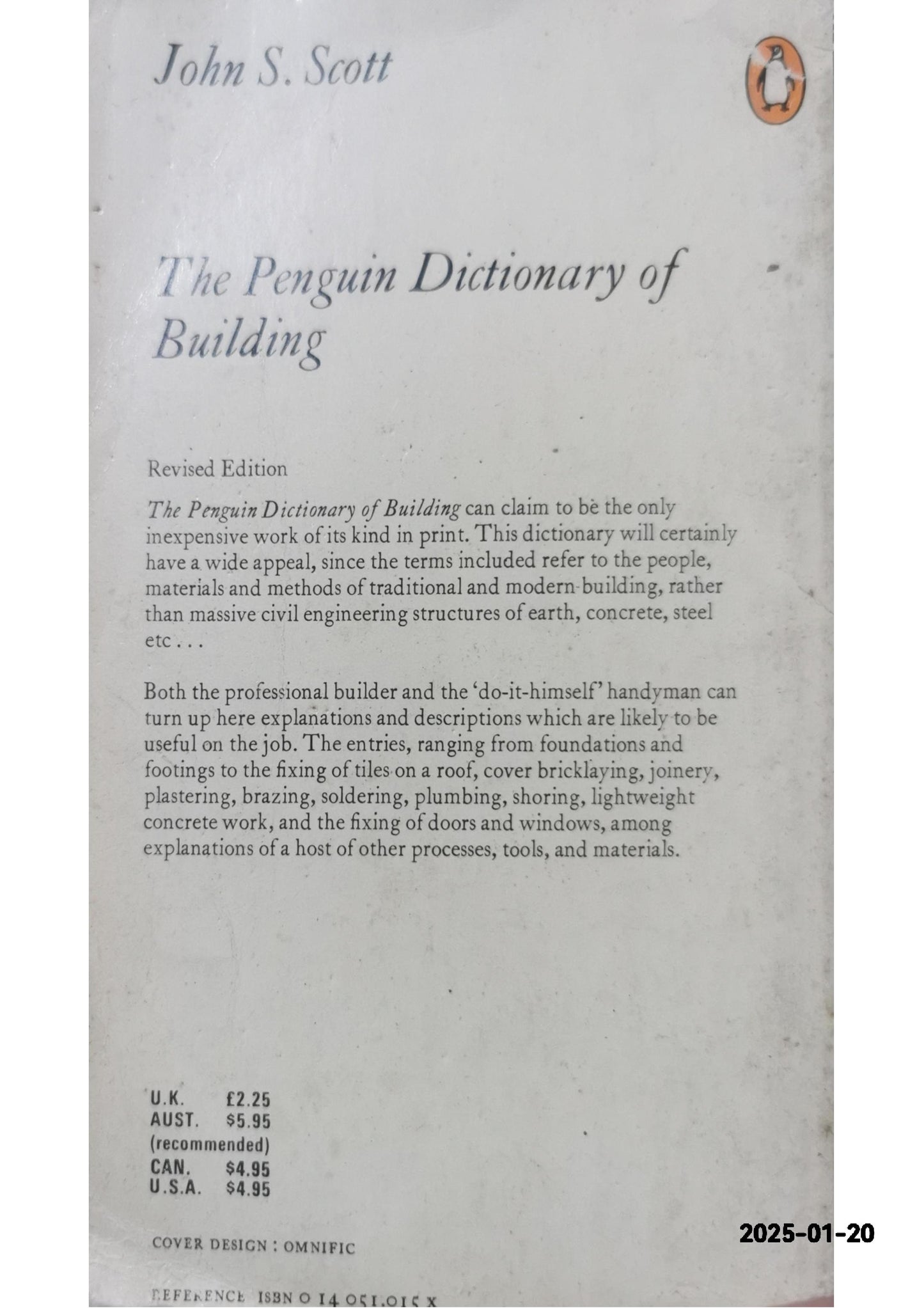 Dictionary of Building, The Penguin: Revised Edition (Penguin Reference) Paperback – November 4, 1986 by John S. Scott (Author)