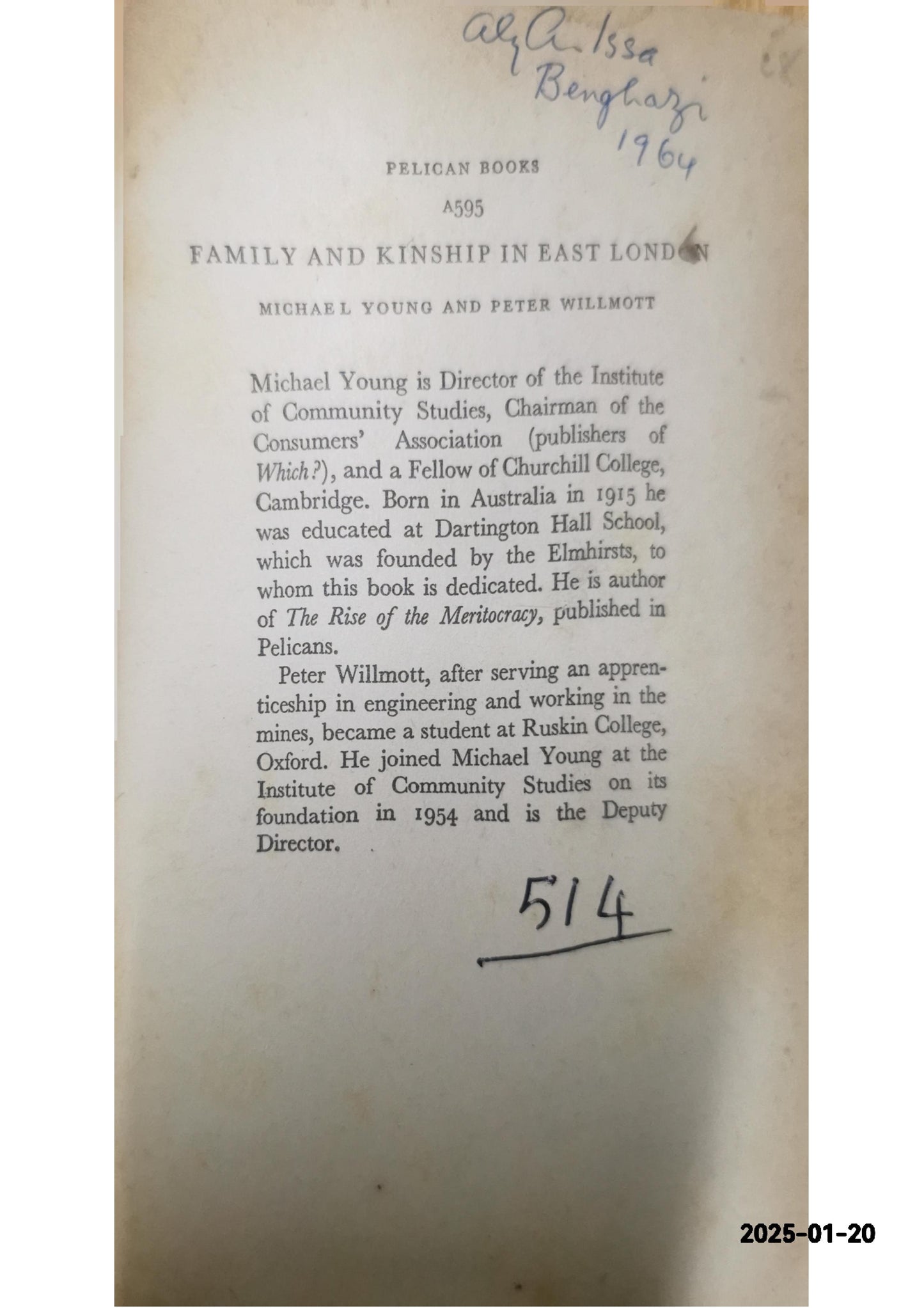 Family and Kinship in East London Paperback – March 2, 1963 by Michael Young (Author), Peter Willmott (Author)