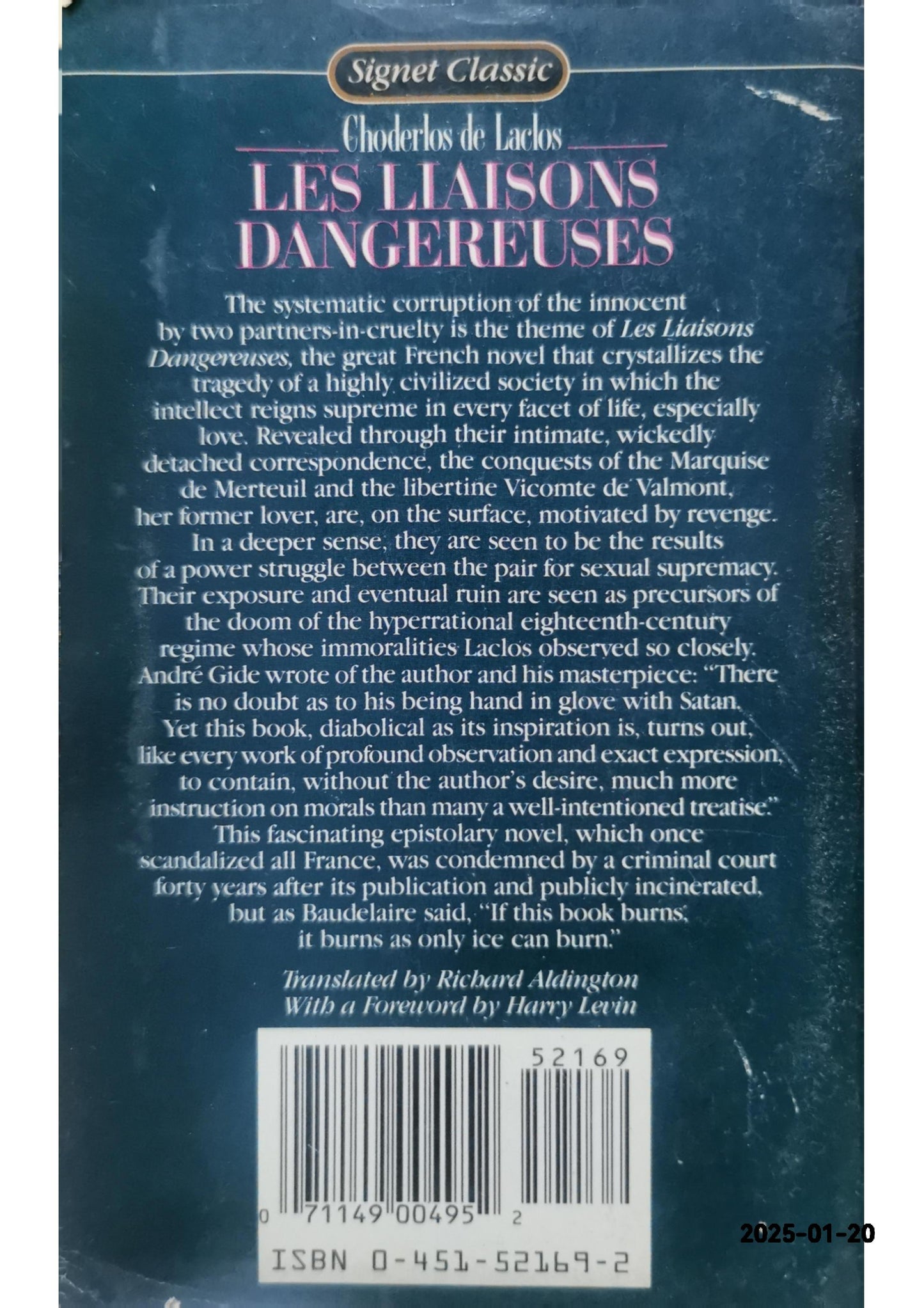 Dangerous Liaisons (Romance Classic) Novel by Pierre Choderlos de Laclos