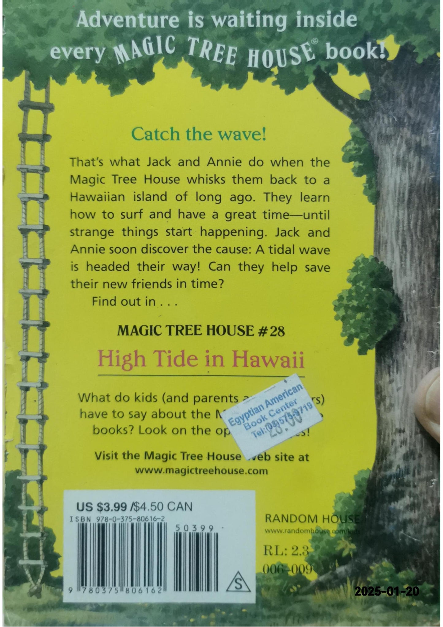 High Tide in Hawaii Book by Mary Pope Osborne