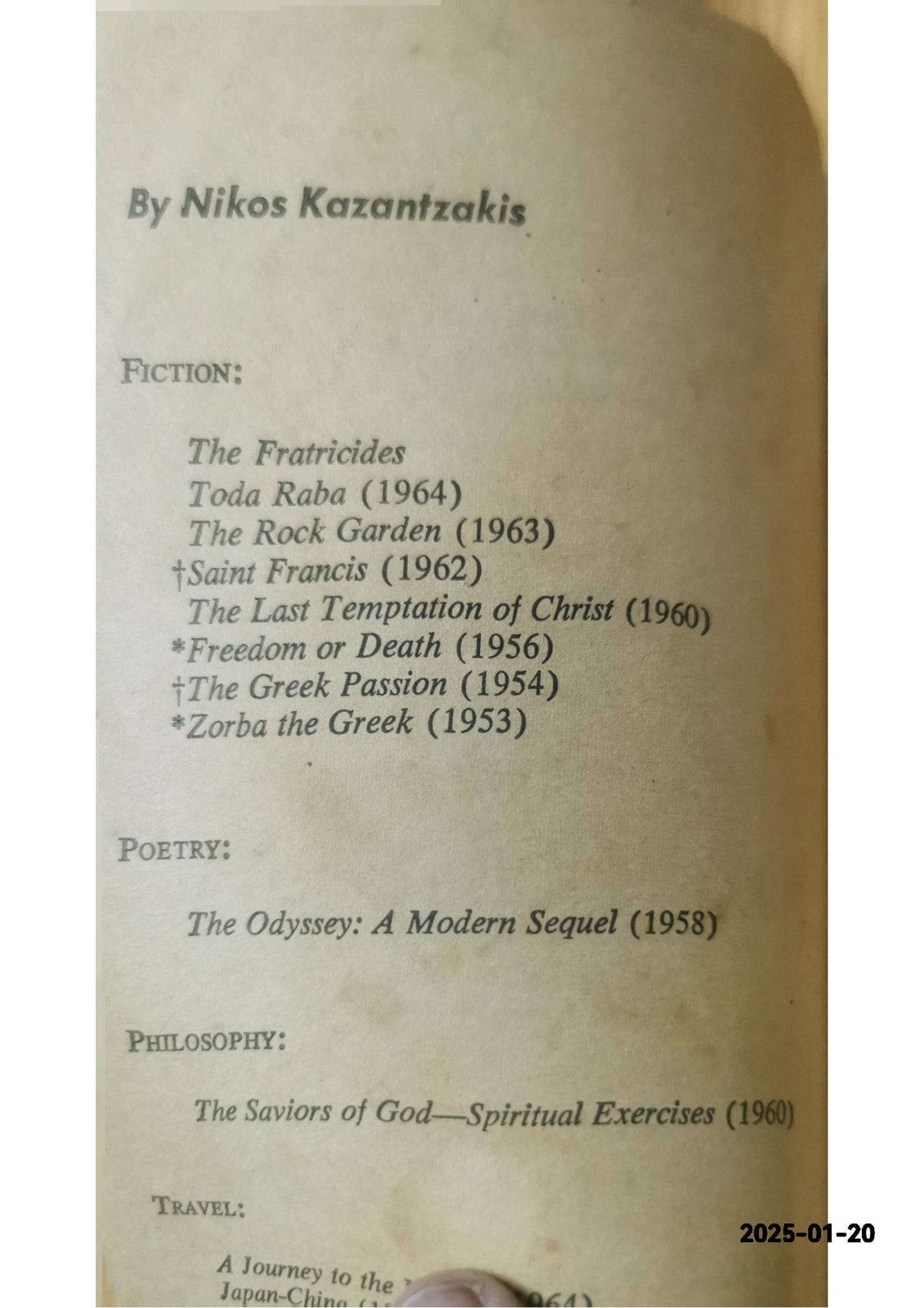 Freedom and Death Paperback – Import, January 1, 1995 by kazantzakis-nikos (Author)