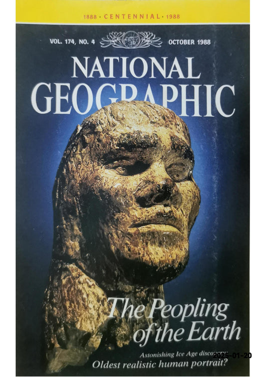 NATIONAL GEOGRAPHIC MAGAZINE OCTOBER 1988 THE PEOPLING OF THE EARTH ICE AGE Single Issue Magazine – January 1, 1988 by Multiple (Author)