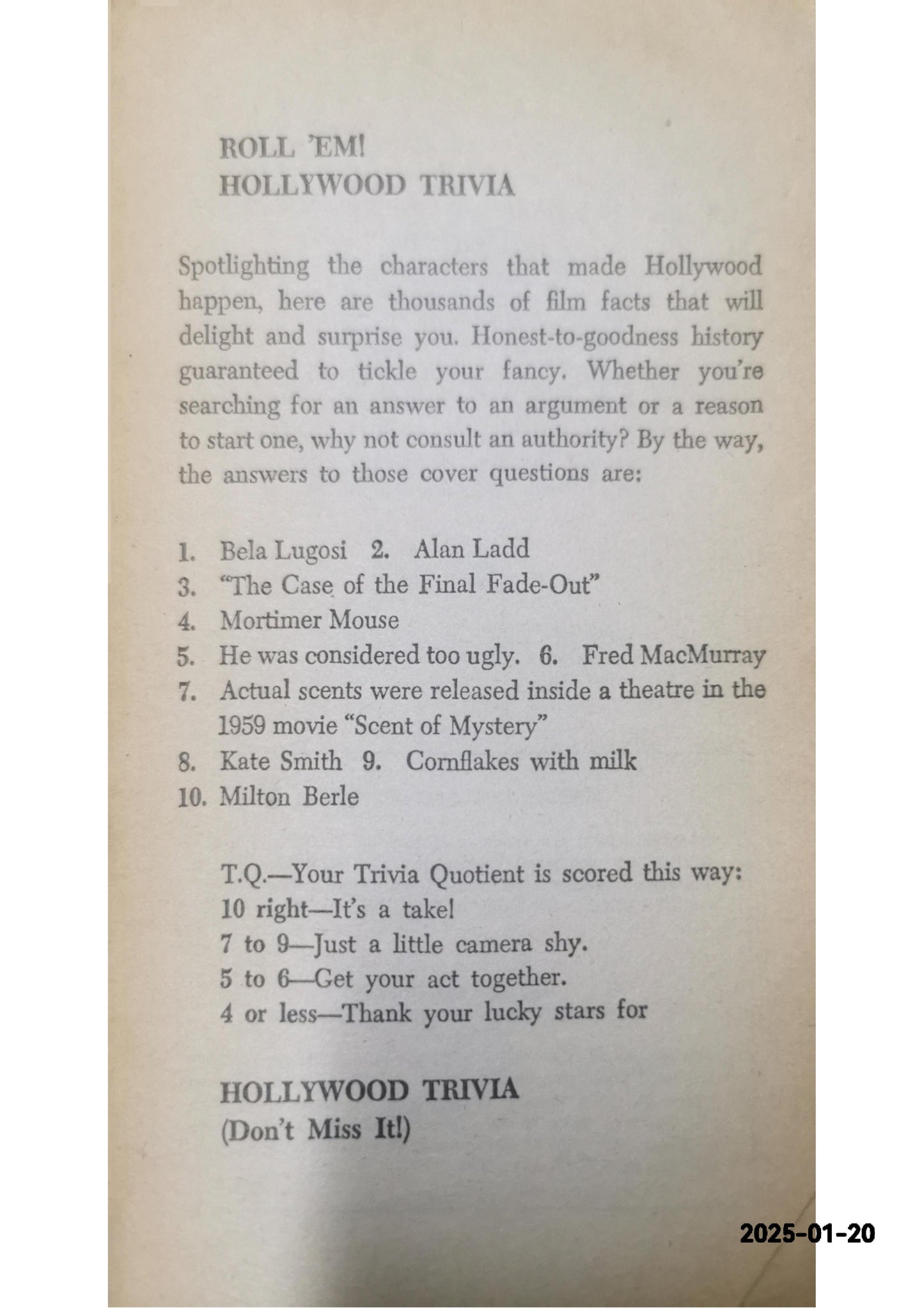 Hollywood Trivia Mass Market Paperback – December 1, 1984 by Fred Strauss, David P./Worth (Author)