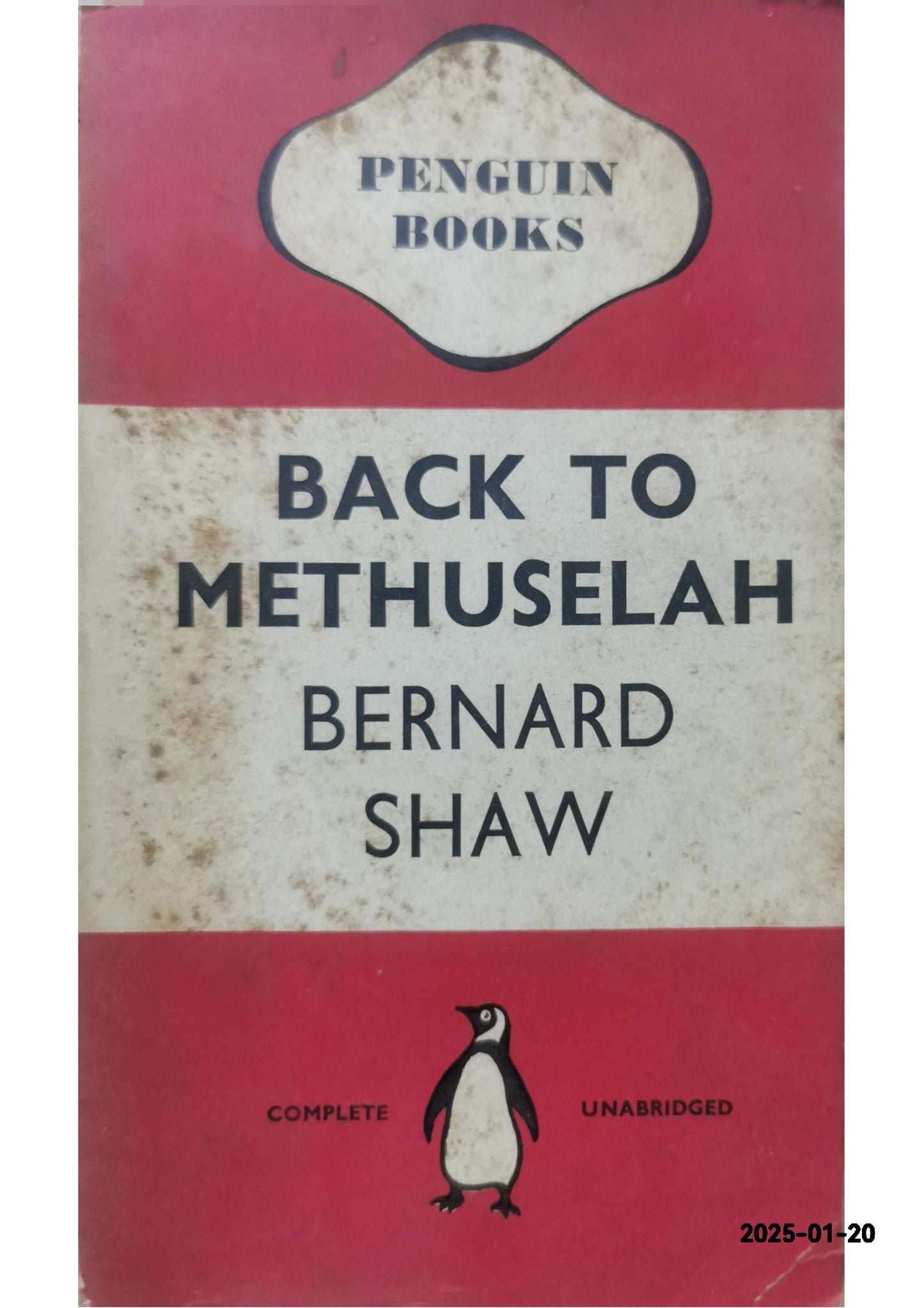 Back to Methuselah Play by George Bernard Shaw