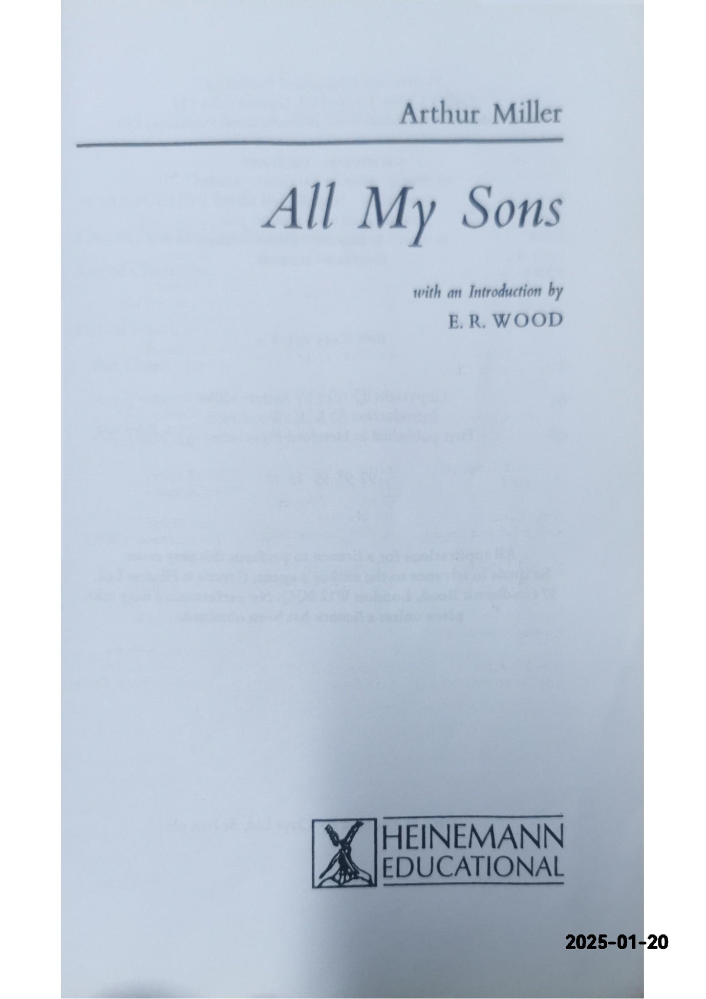 All My Sons Paperback – January 1, 2010 by Arthur Miller (Author)