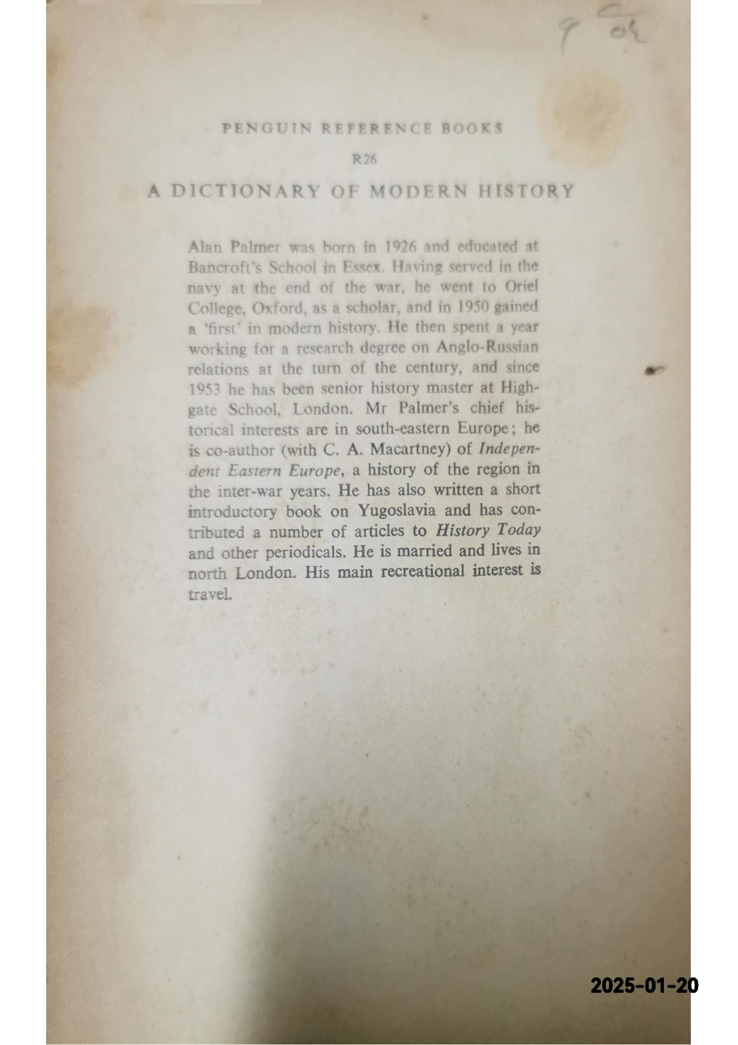 Dictionary of Modern History, The New Penguin: 1789-1945 (Dictionary, Penguin) Paperback – November 1, 1994 by Duncan Townson (Author)