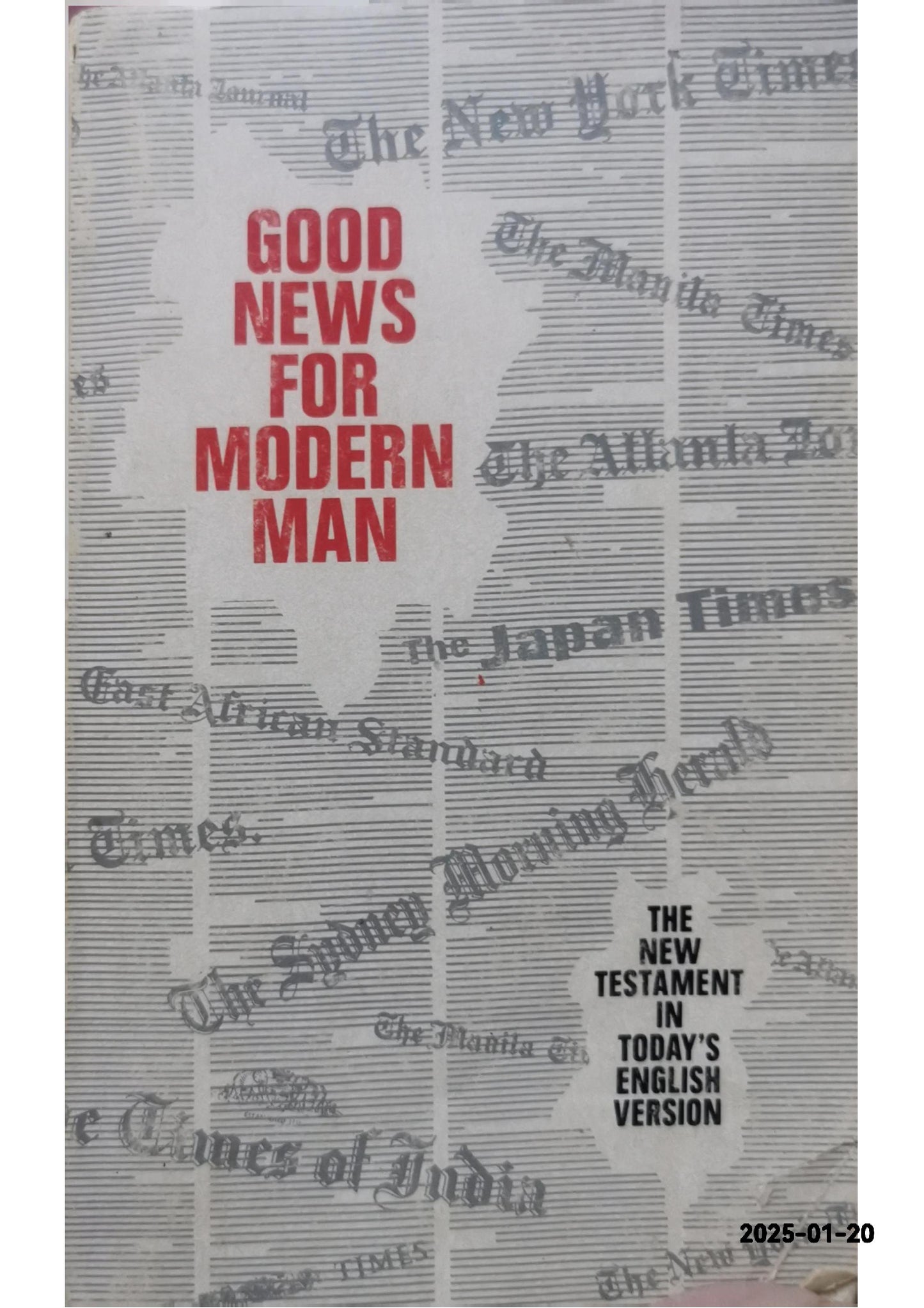 GOOD NEWS FOR MODERN MAN New The Testament In Today’s English Version 1971