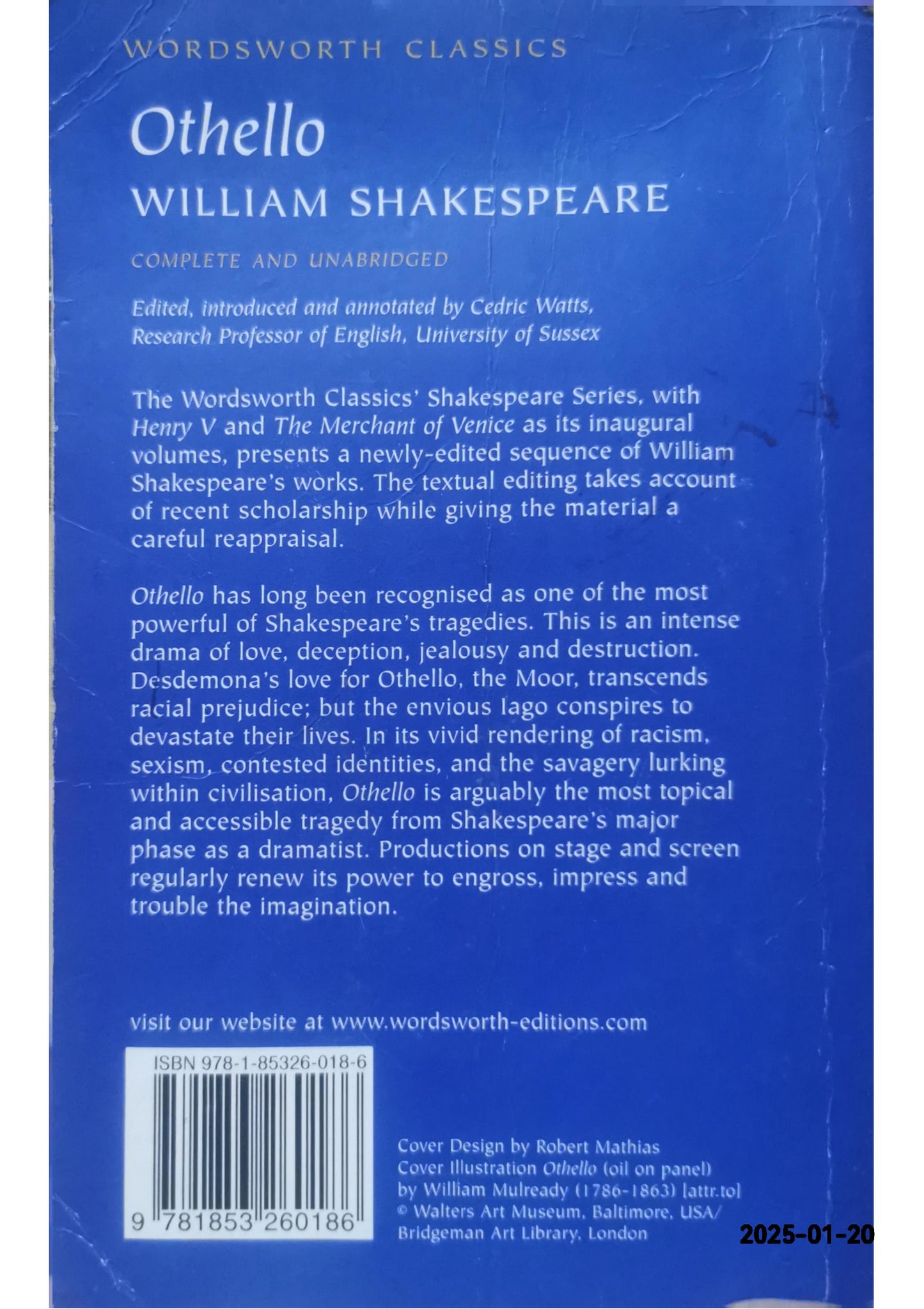 Othello (Wordsworth Classics) Paperback – August 4, 1997 by William Shakespeare (Author)