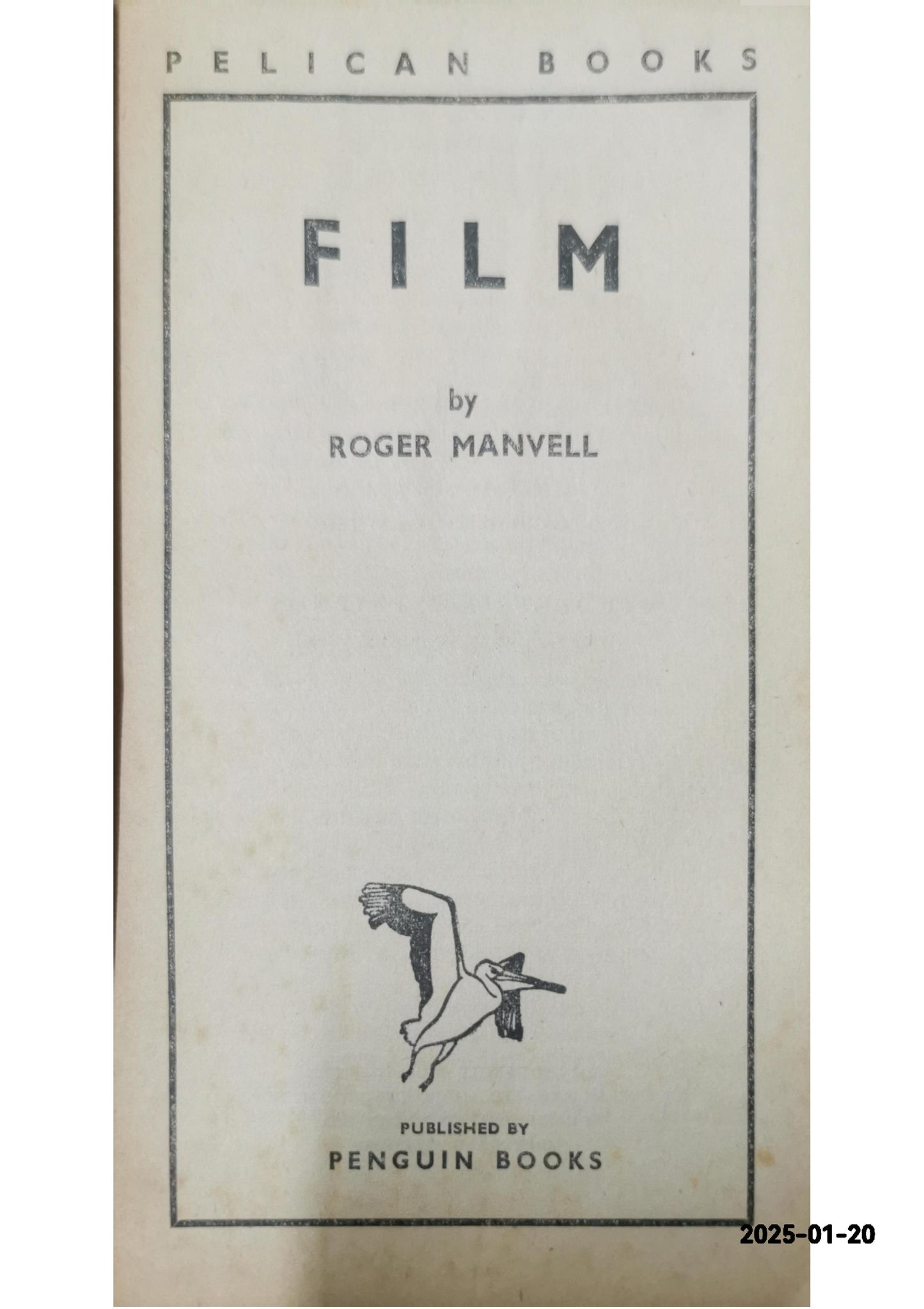 Film MANVELL, Roger Published by Penguin Books, (Harmondsworth, Middlesex), 1946 Condition: Very Good Soft cover