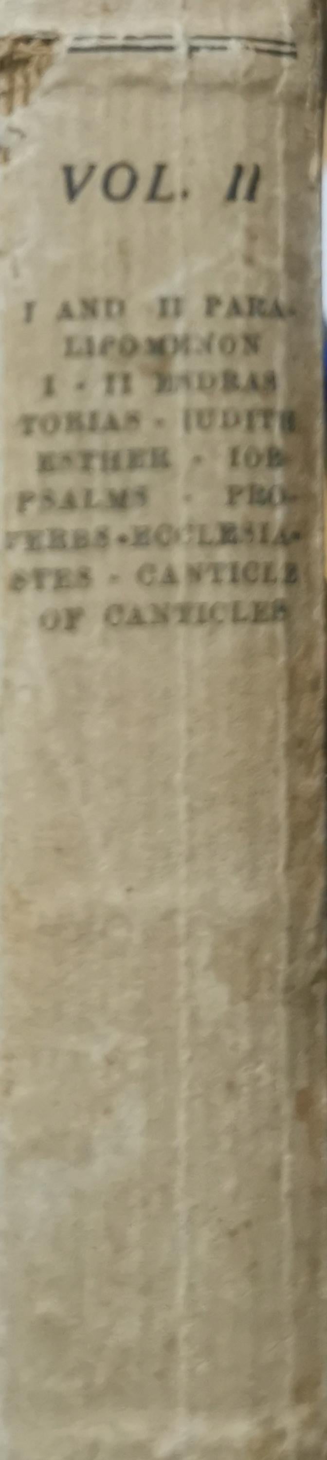 The Holy Bible Translated from the Latin Vulgate, diligently compared with the Hebrew, Greek, and other Editions in divers languages.