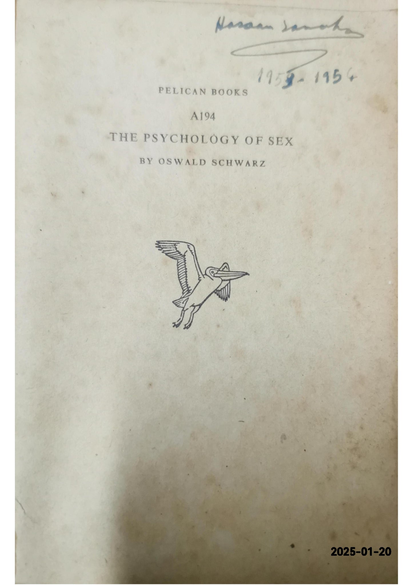 The Psychology of Sex Paperback – January 1, 1956 by Oswald. Schwarz (Author)