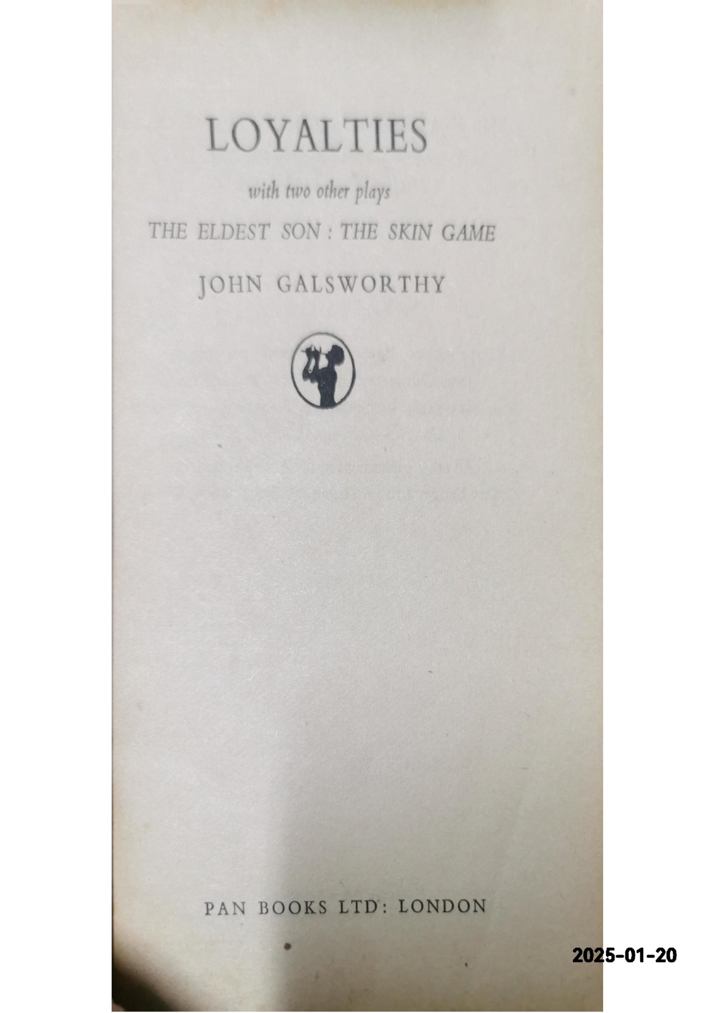 Loyalties Play by John Galsworthy