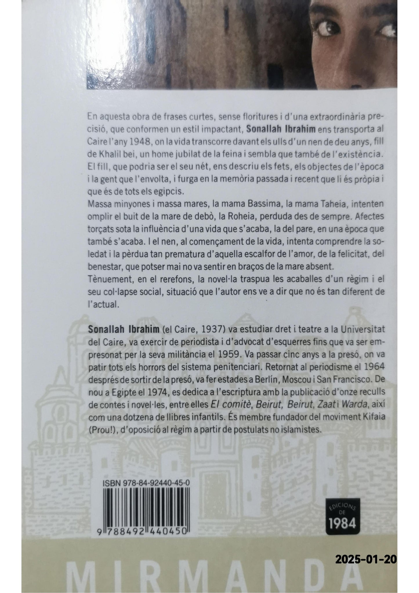 Mirades furtives Paperback – January 1, 2010 Catalan Edition  by Sonallah Ibrahim (Author), Jaume Ferrer Carmona