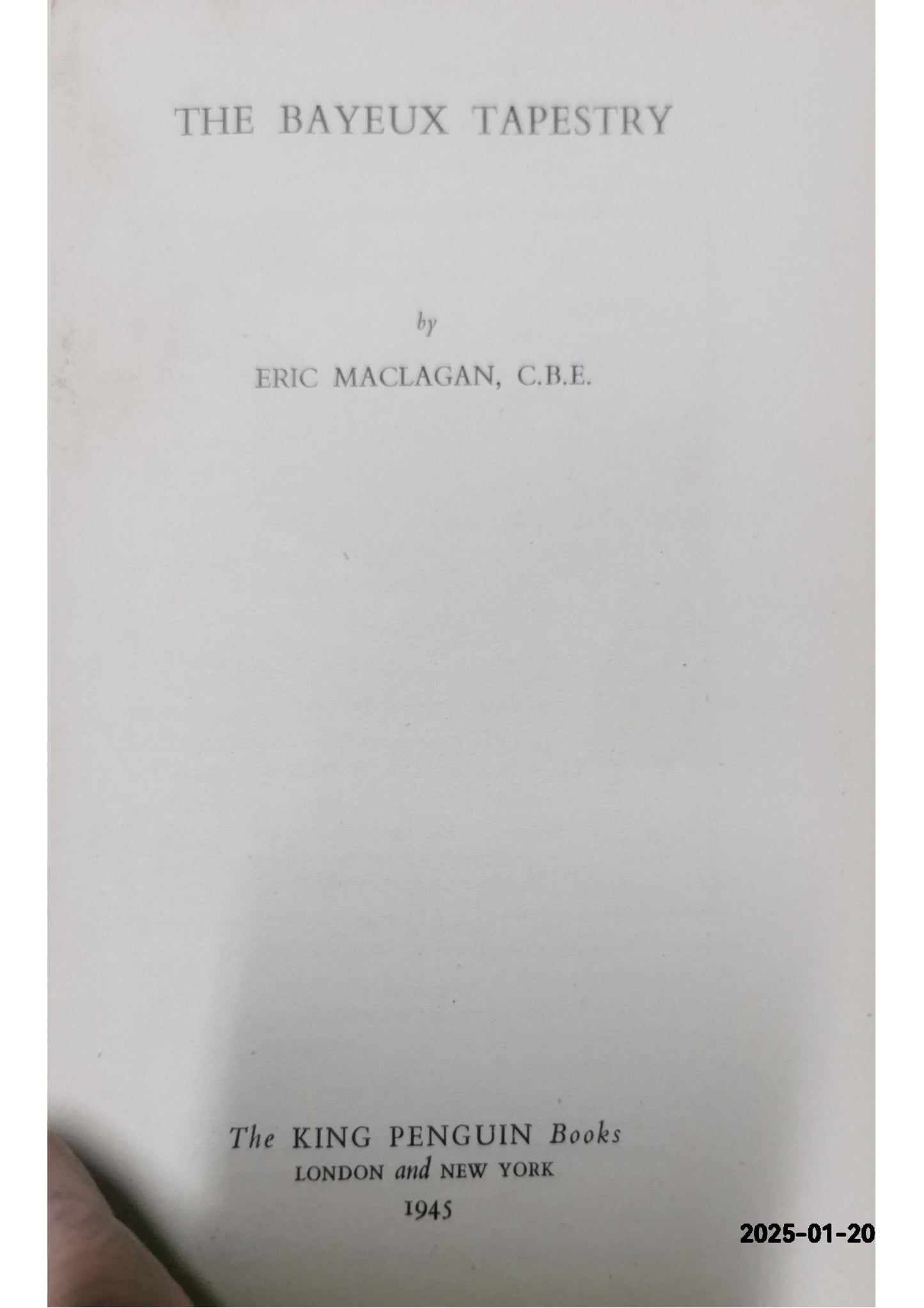 The Bayeux tapestry Hardcover – January 1, 1949 by Eric Maclagan (Author)