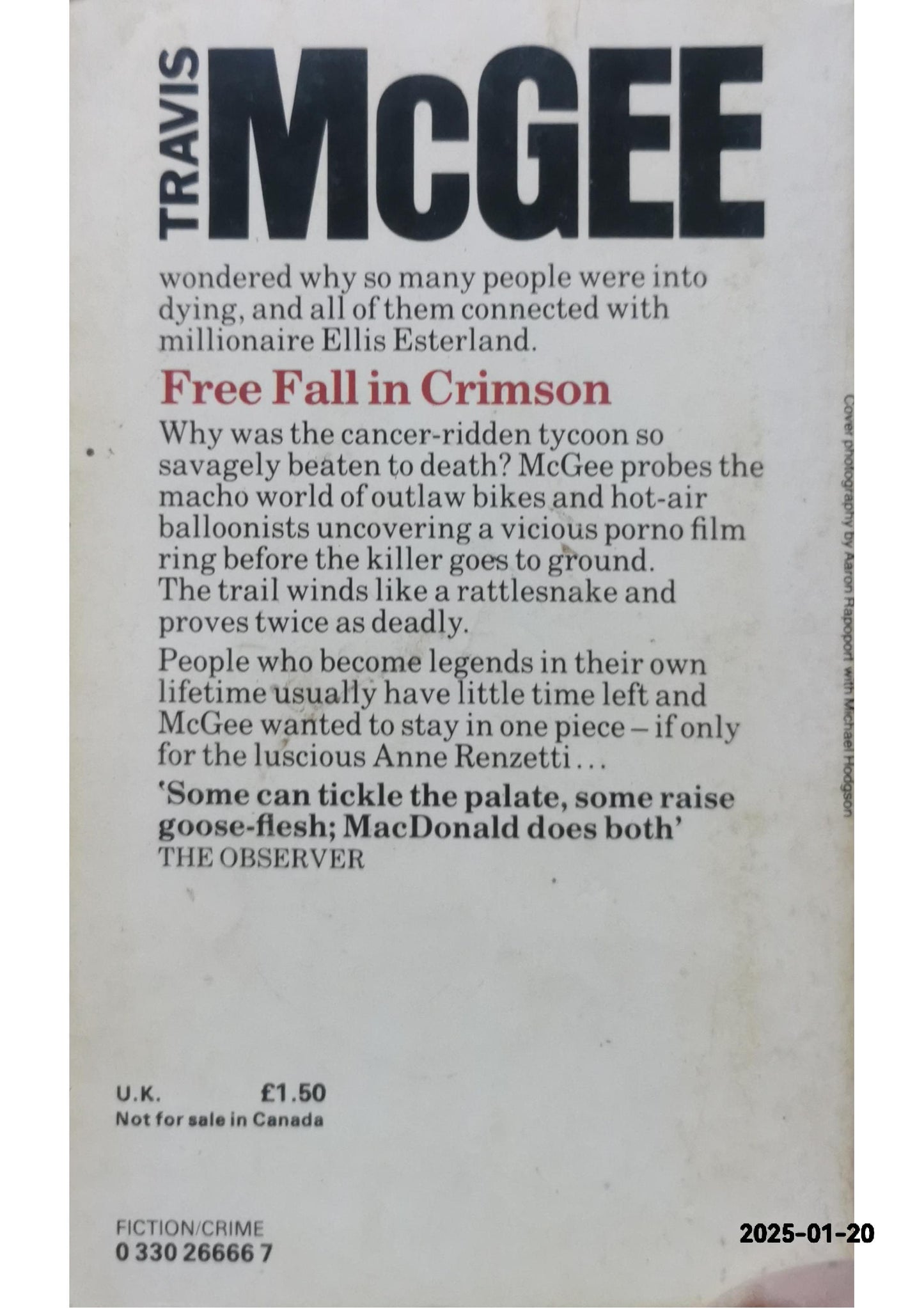 Free Fall in Crimson: A Travis McGee Novel Paperback – October 8, 2013 by John D. MacDonald (Author), Lee Child (Contributor)