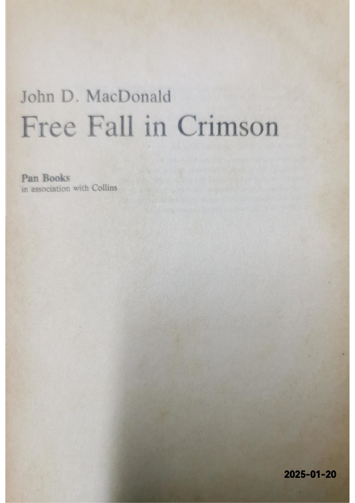 Free Fall in Crimson: A Travis McGee Novel Paperback – October 8, 2013 by John D. MacDonald (Author), Lee Child (Contributor)