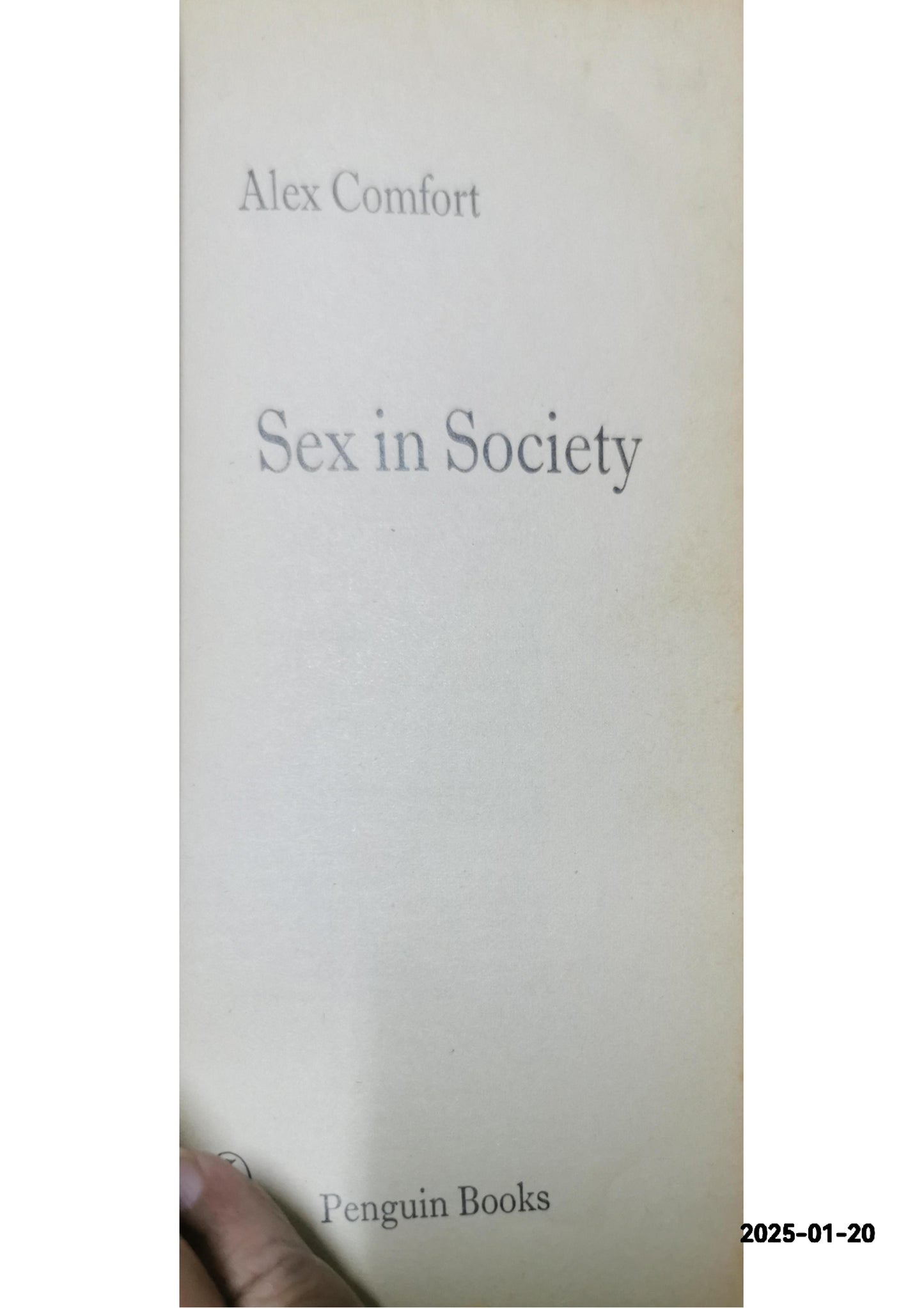 Sex in Society Paperback – January 1, 1966 by Alex Comfort (Author)