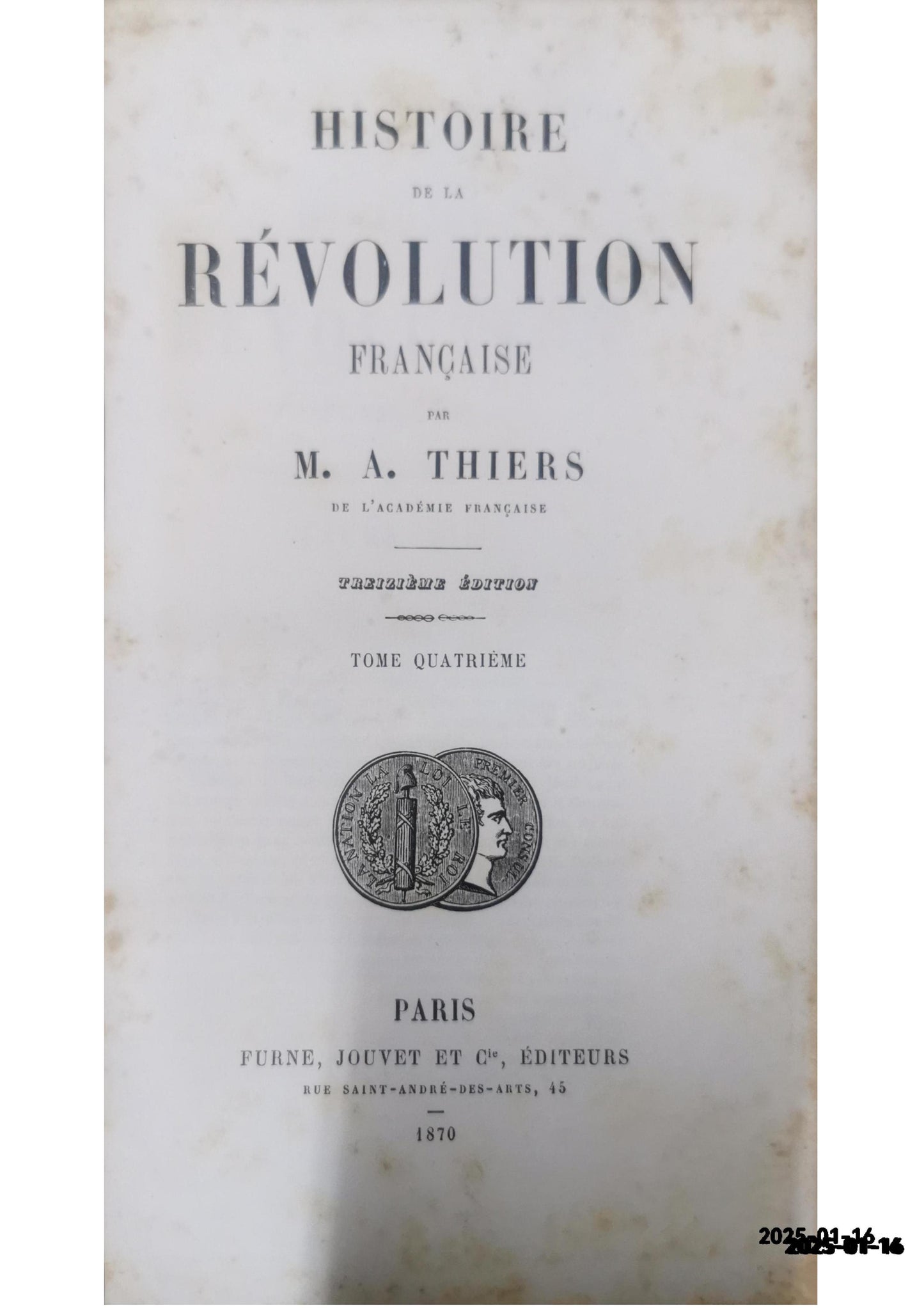 Histoire de la Révolution de 1870-71; Tome 4 Author: Jules Claretie