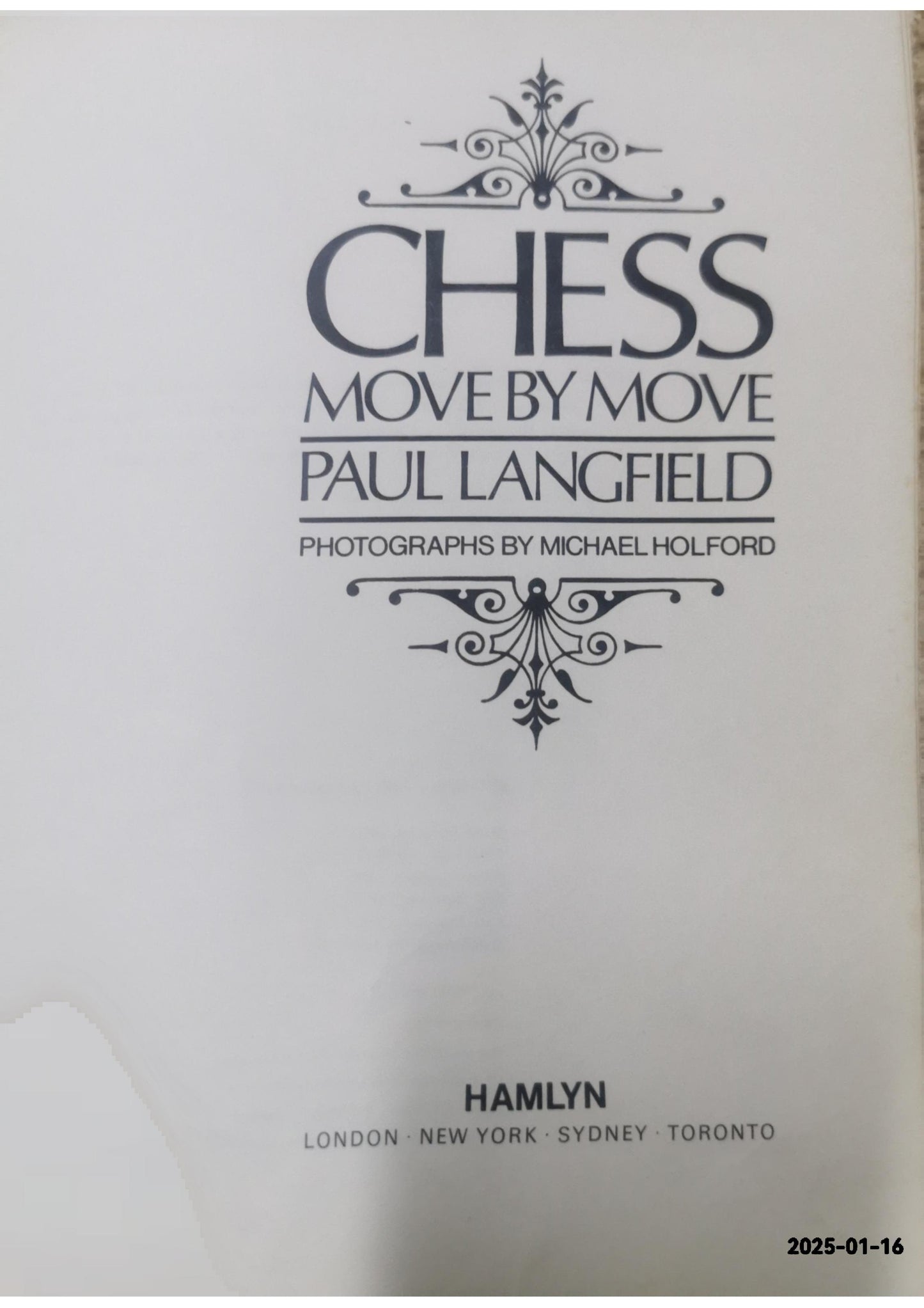 Chess Move By Move Hardcover – January 1, 1973 by Paul Langfield (Author)