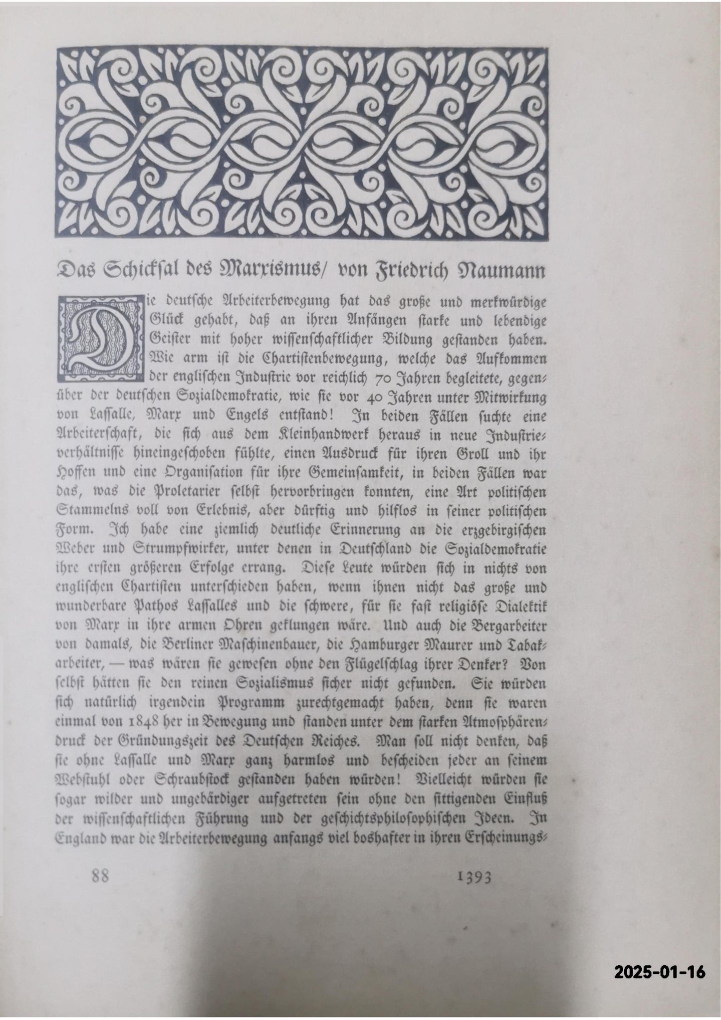 Die neue Rundschau 1908 (= 19. Jahrgang der Freien Bühne). 3. Band. Verantwortl. Redakteur: Oscar Bie. Published by Berlin, S. Fischer Verlag., 1908