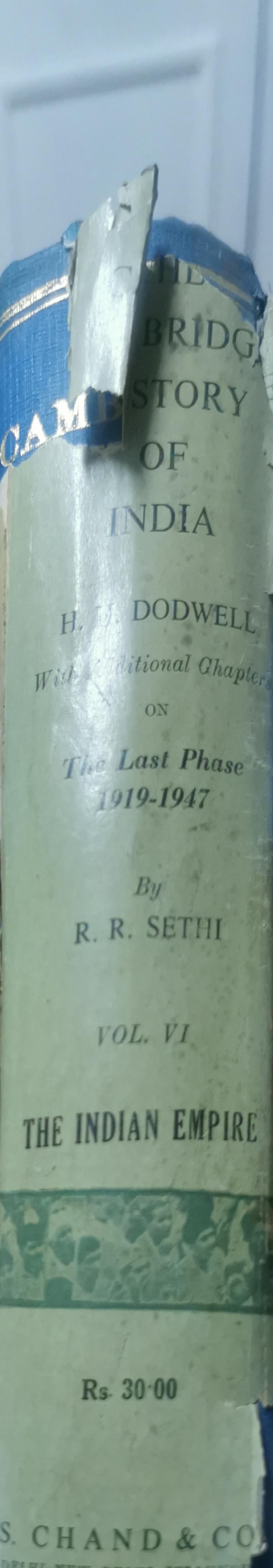 The Cambridge History Of India; Volume VI Hardcover – October 27, 2022 by Dodwell Dodwell (Author)