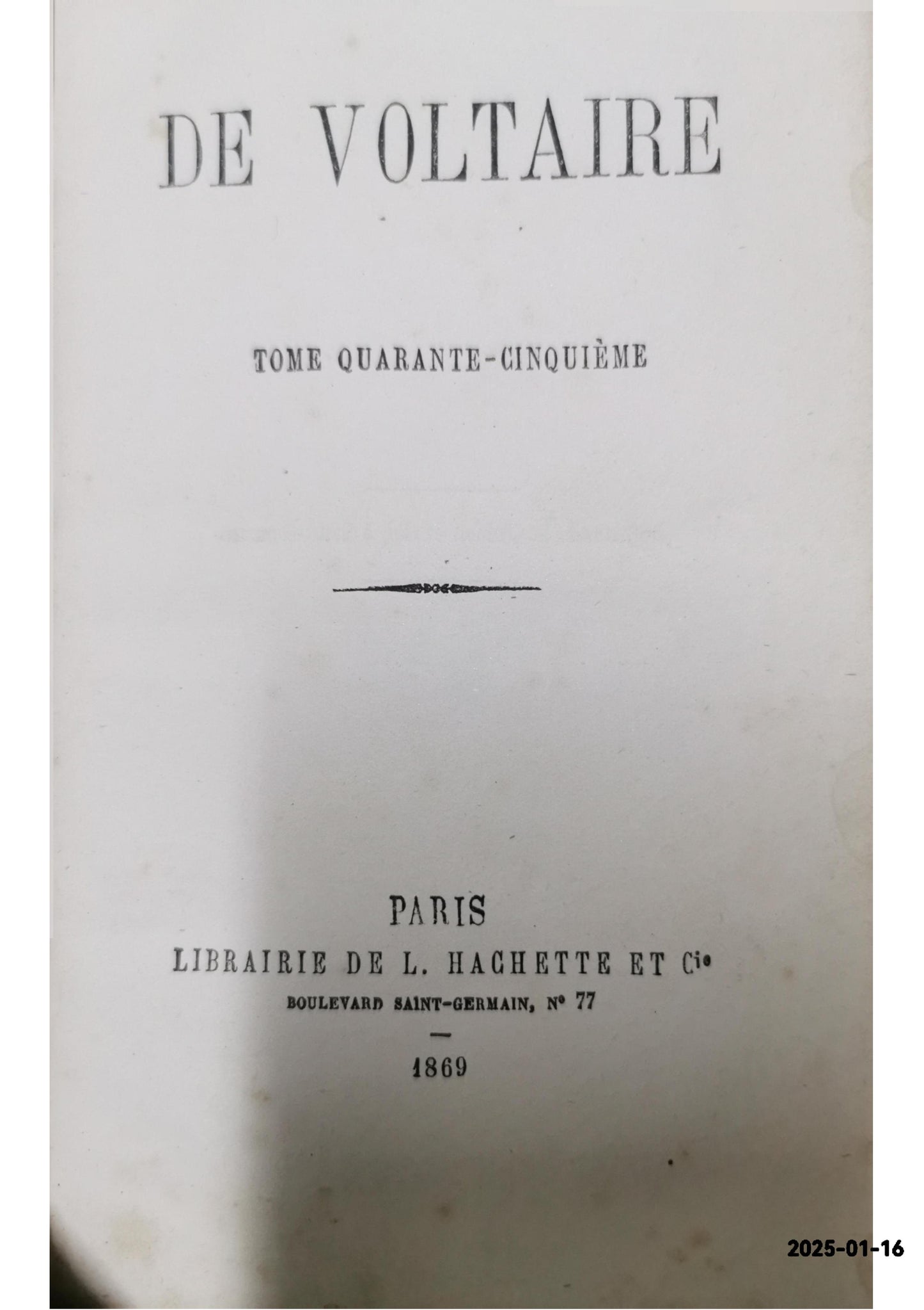 Oeuvres complètes de Voltaire. Tome 46 (Éd.1876-1900) ed.1876-1900 Tome 46