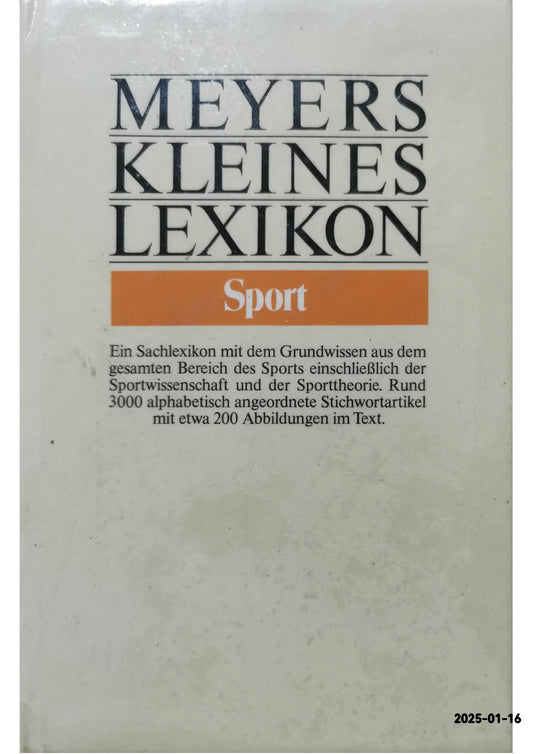 Meyers Kleines Lexikon - Sport SPORT Haag, Herbert Used Hardcover