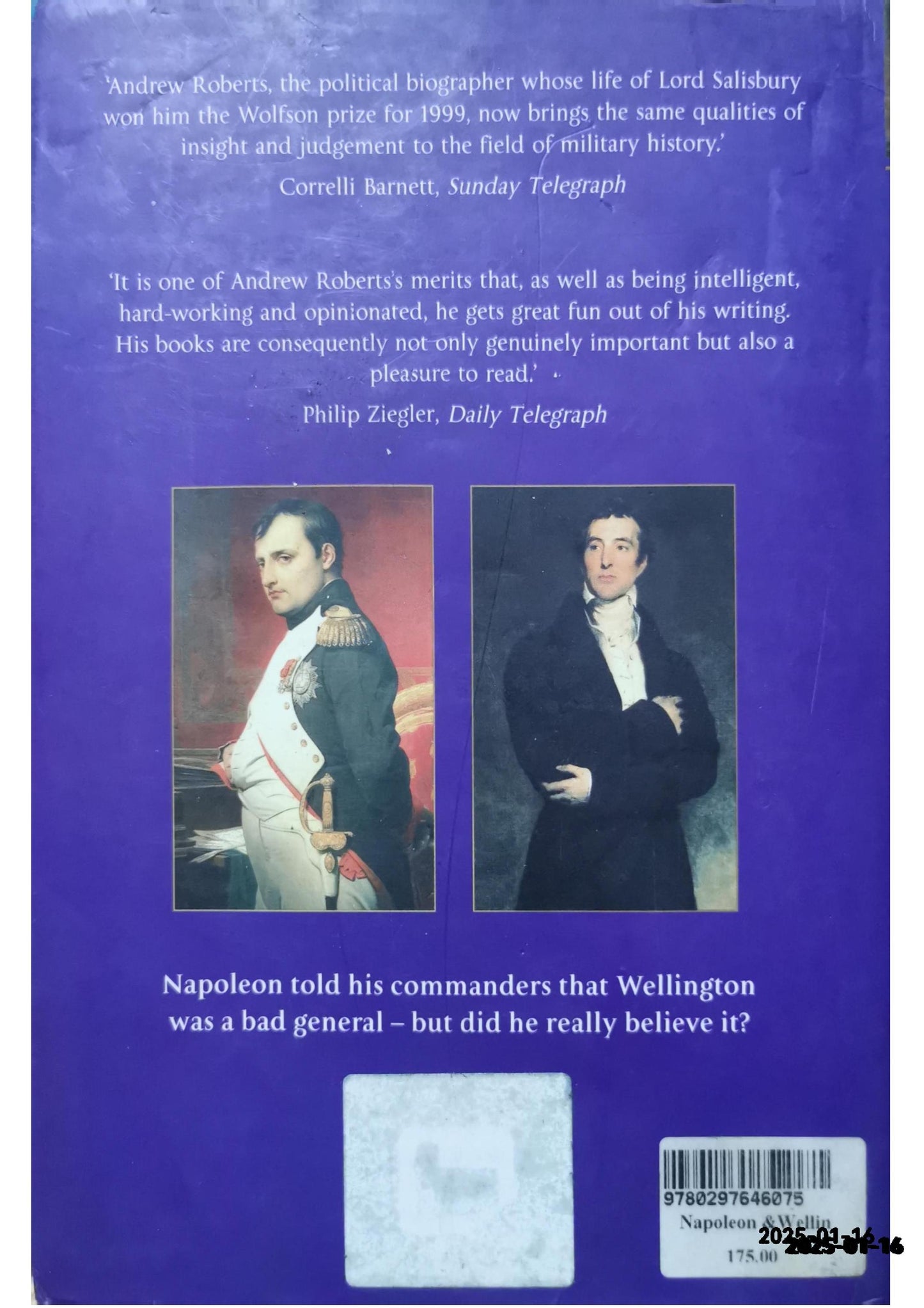 Napoleon and Wellington Hardcover – January 1, 2001 by Andrew Roberts (Author)