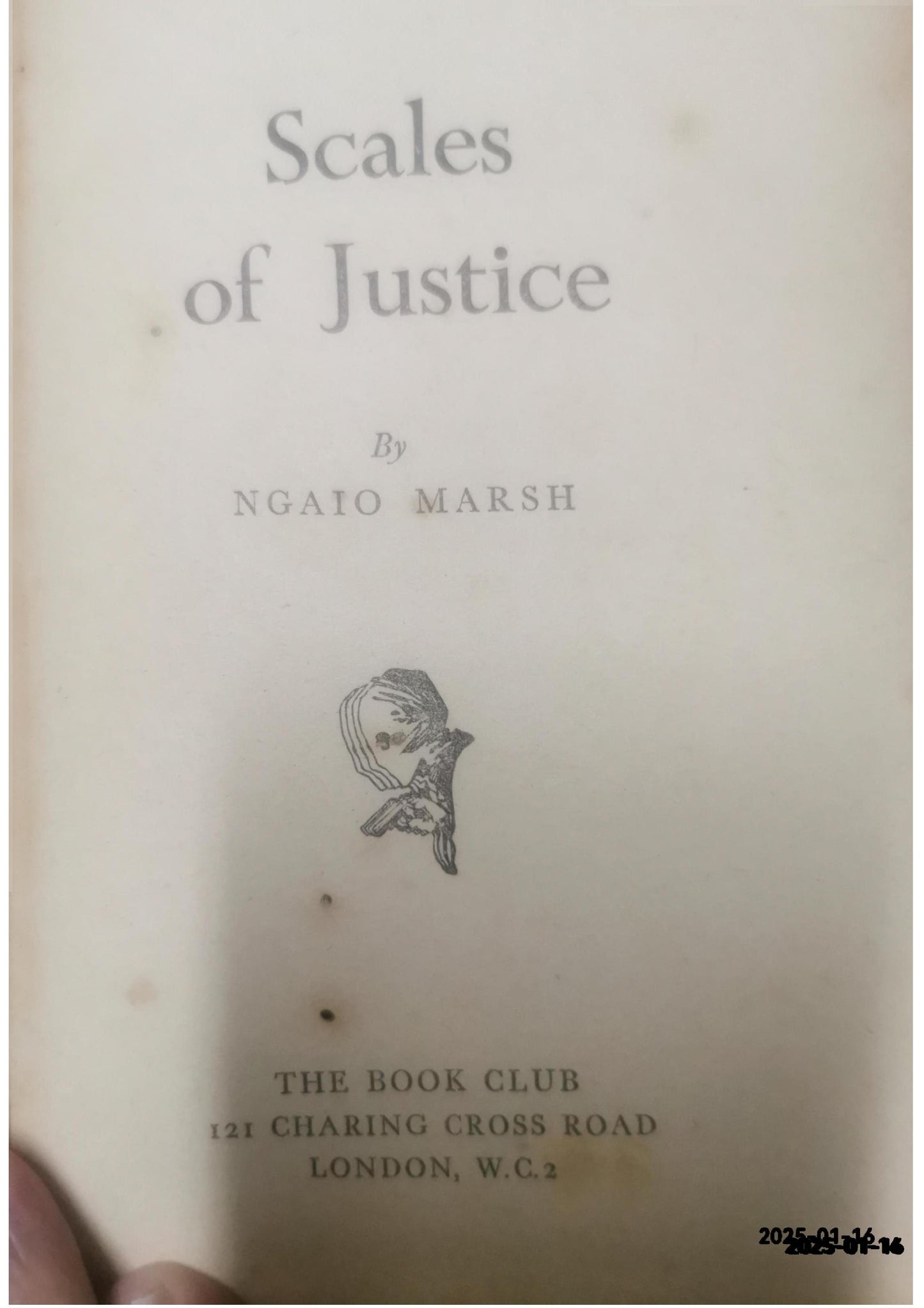 Scales of Justice Hardcover – October 12, 1955 by MARSH (Author), NGAIO (Author)