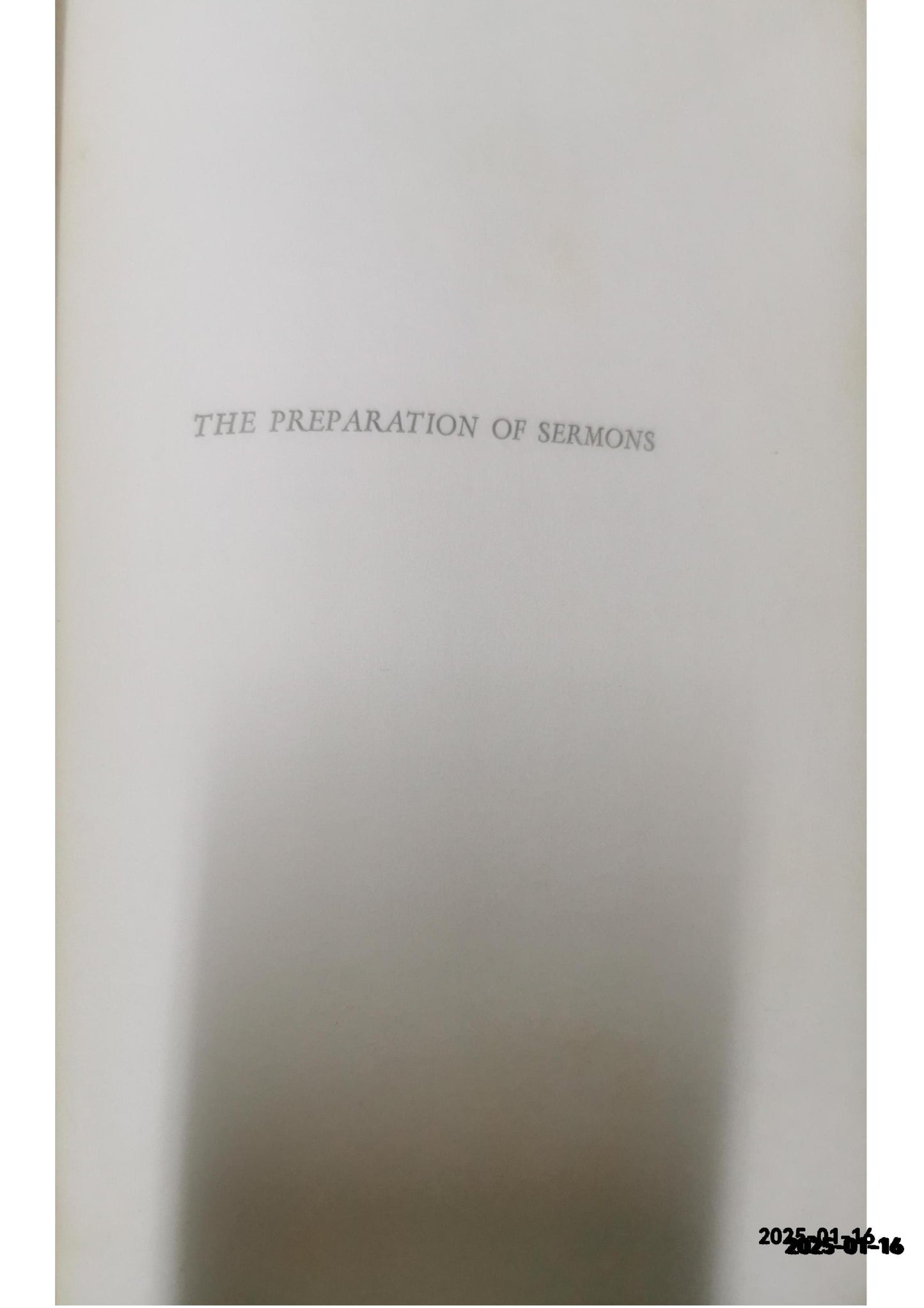 The Preparation of Sermons Hardcover – Import, January 1, 1951 by Andrew W. Blackwood (Author)