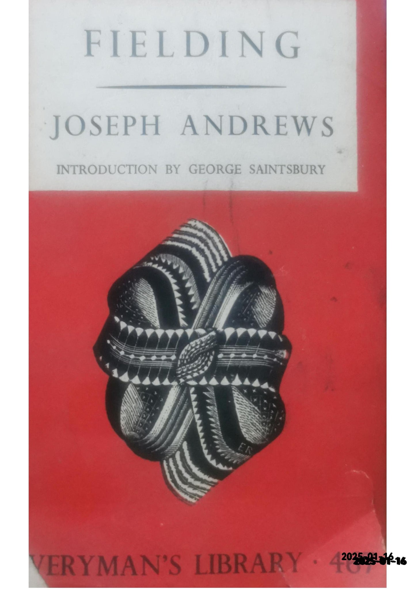 Fielding - Joseph Andrews by Henry  -  Everyman's Library (1948)